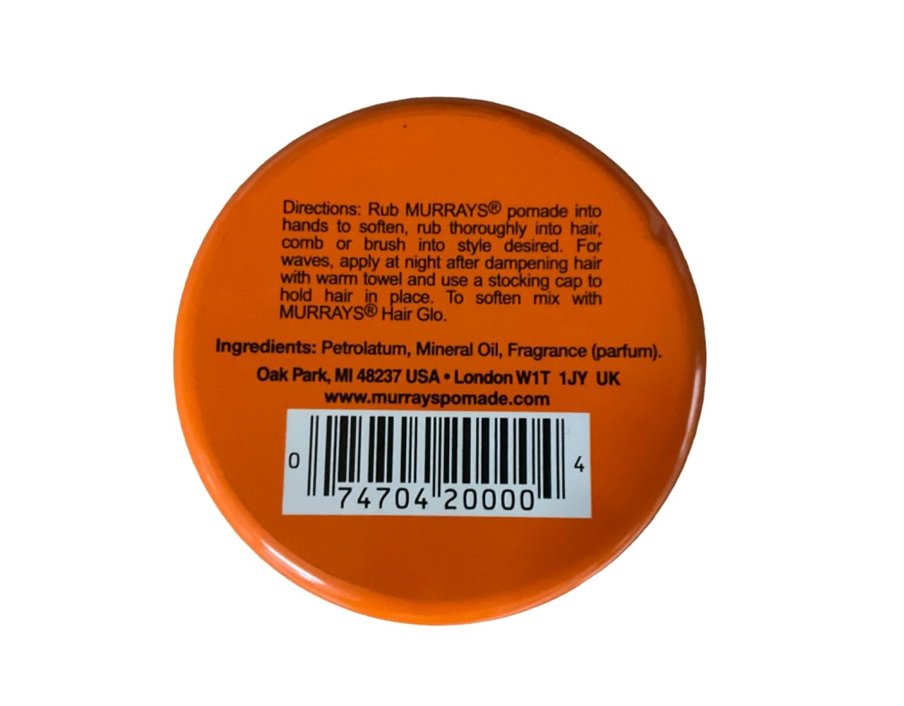 Murray Superior Hair Dressing Pomade - Travel Size 1.125oz - Strong Hold Styling Wax for Men's Hair - Perfect for Travel, Gym & Everyday Use