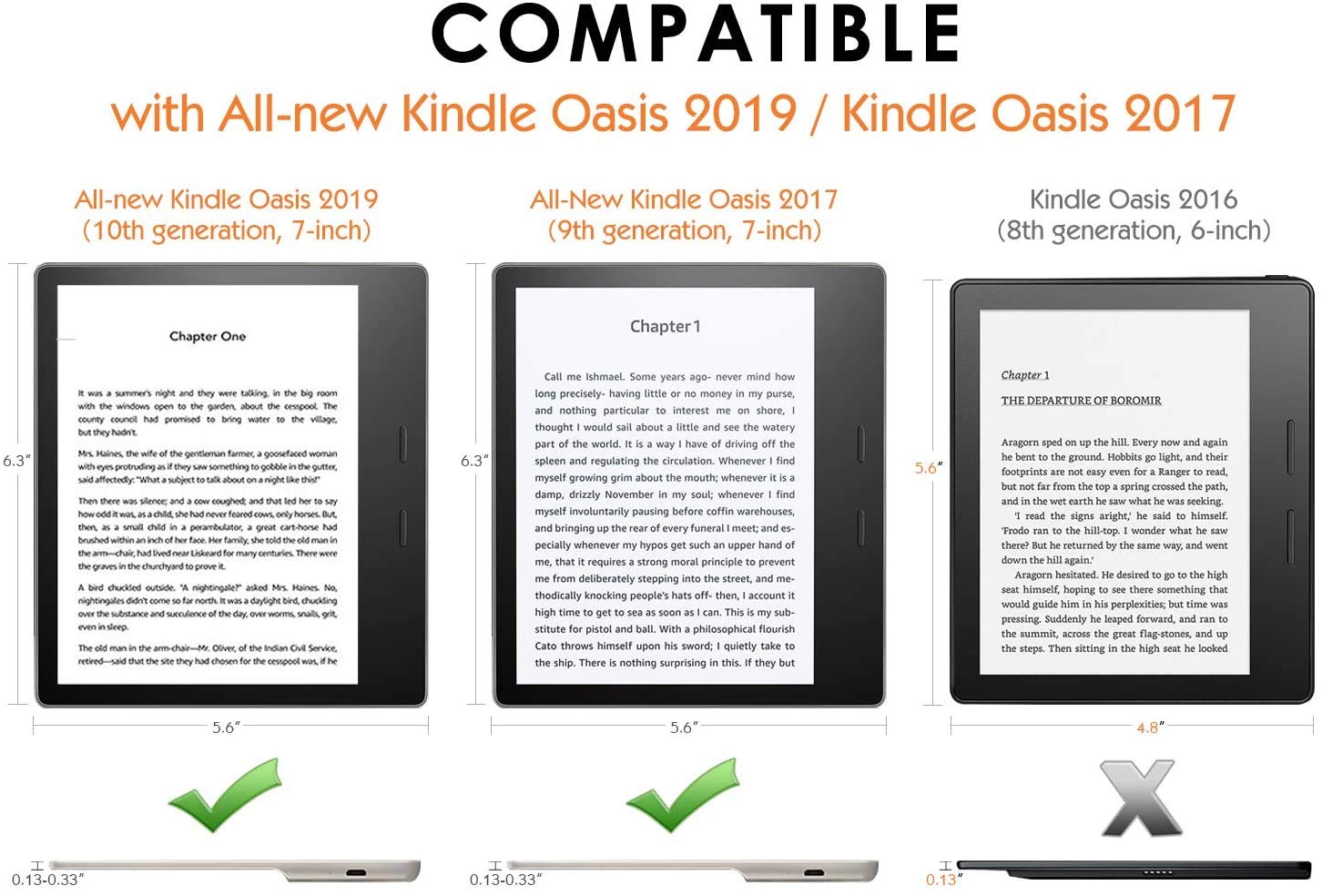 Premium Fabric Protective Case for Kindle Oasis 10th & 9th Gen (2019/2017) - Ultra Slim Cover with Auto Wake/Sleep Feature in Elegant Grey | Perfect for Reading, Travel & Daily Commute