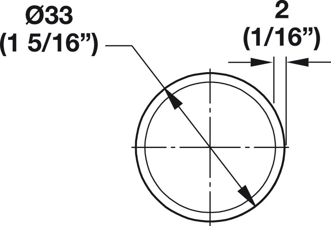 Premium 1 5/16 Inch Diameter Round Wardrobe Tube Closet Rod with End Supports - Adjustable 10