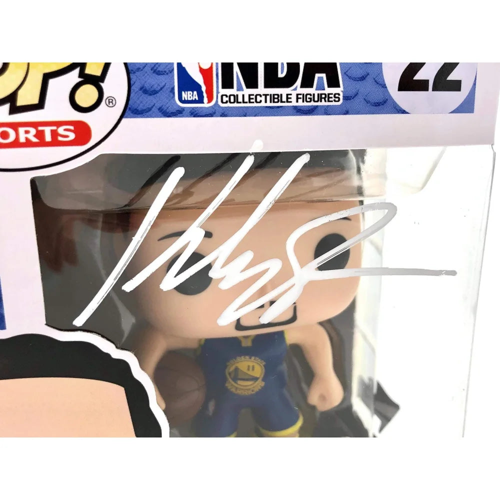 Klay Thompson Autographed Funko Pop #22 with COA - Golden State Warriors NBA Collectible for Fans & Memorabilia Enthusiasts | Perfect for Display, Gifts, and Sports Collections