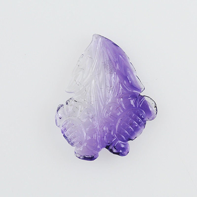 Natural Untreated Amethyst Gemstone Carving - 9.60cts Handcrafted Purple Amethyst Uneven Shape 25x20mm | Healing Crystal, Jewelry Making, Meditation Stone, Spiritual Gift (With Video)