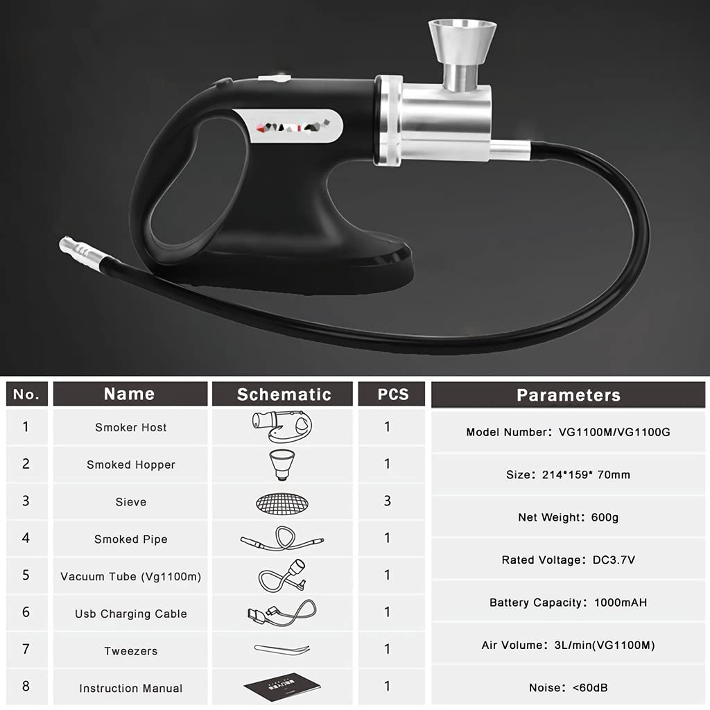 Premium Cocktail Smoker Kit with USB Charging Bubble Machine - DIY Smoke & Bubbles Maker for Cocktail Drinks, Whiskey, Bourbon | Perfect for Home Bars, Outdoor BBQs & Party Entertaining