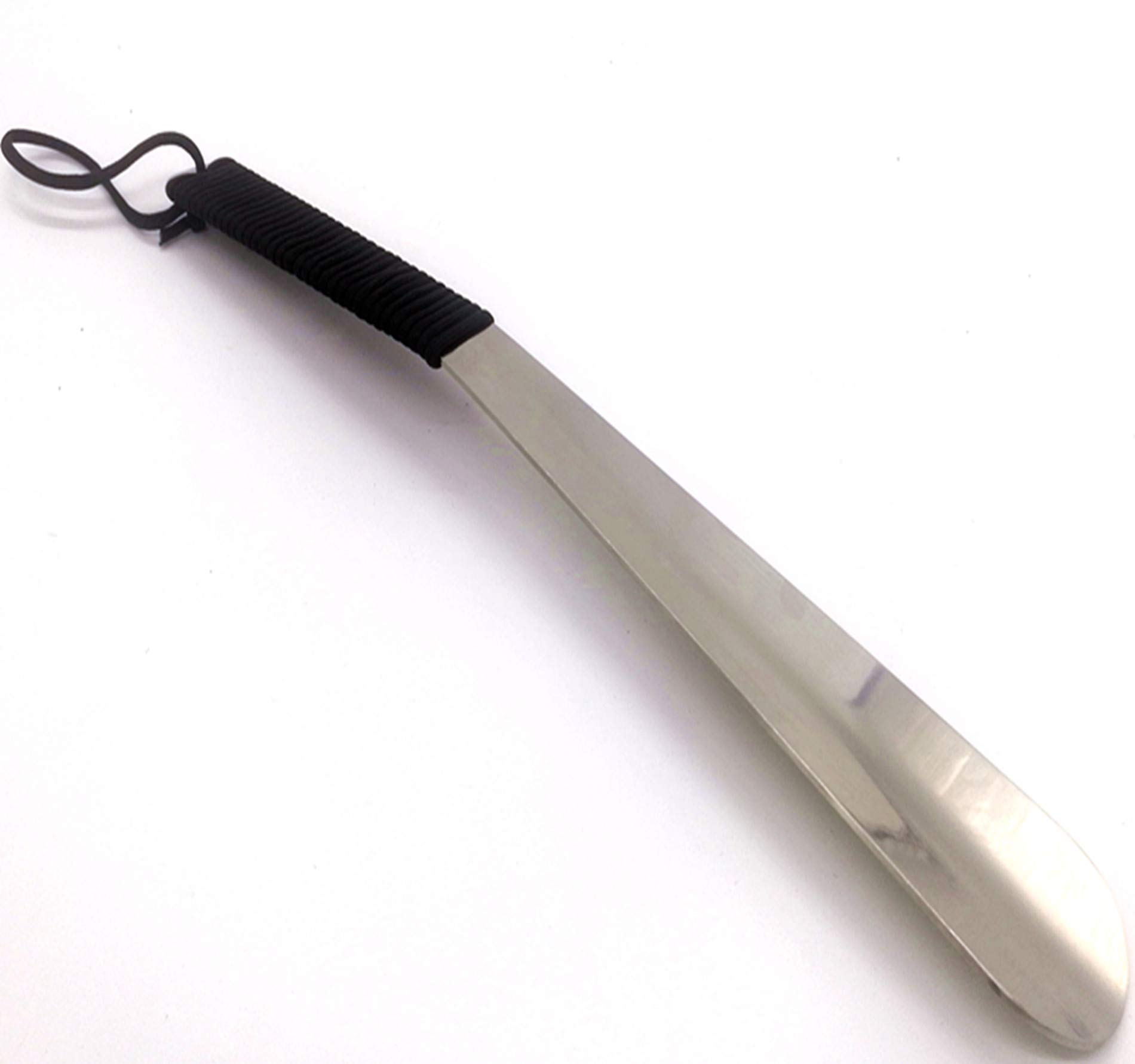 Ejoyfuture 15'' Long Shoe Horn for Seniors - Durable Stainless Steel Long Handle Shoehorn (Black) - Perfect for Elderly, Disabled & Easy Shoe Wear