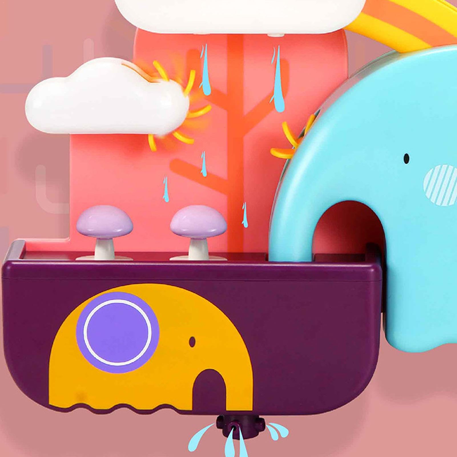 Colorful Elephant Bath Toys for Toddlers & Babies - Fun Interactive Swimming Pool Toys for Kids - Perfect for Bathtime Play & Learning