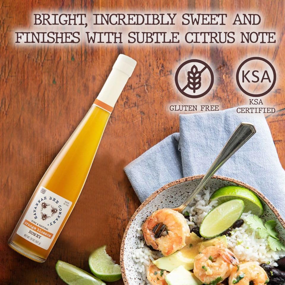 Savannah Bee Company Pure Raw Natural Honey - Unfiltered & Unprocessed | Perfect for Tea, Baking, Smoothies & Healthy Recipes
