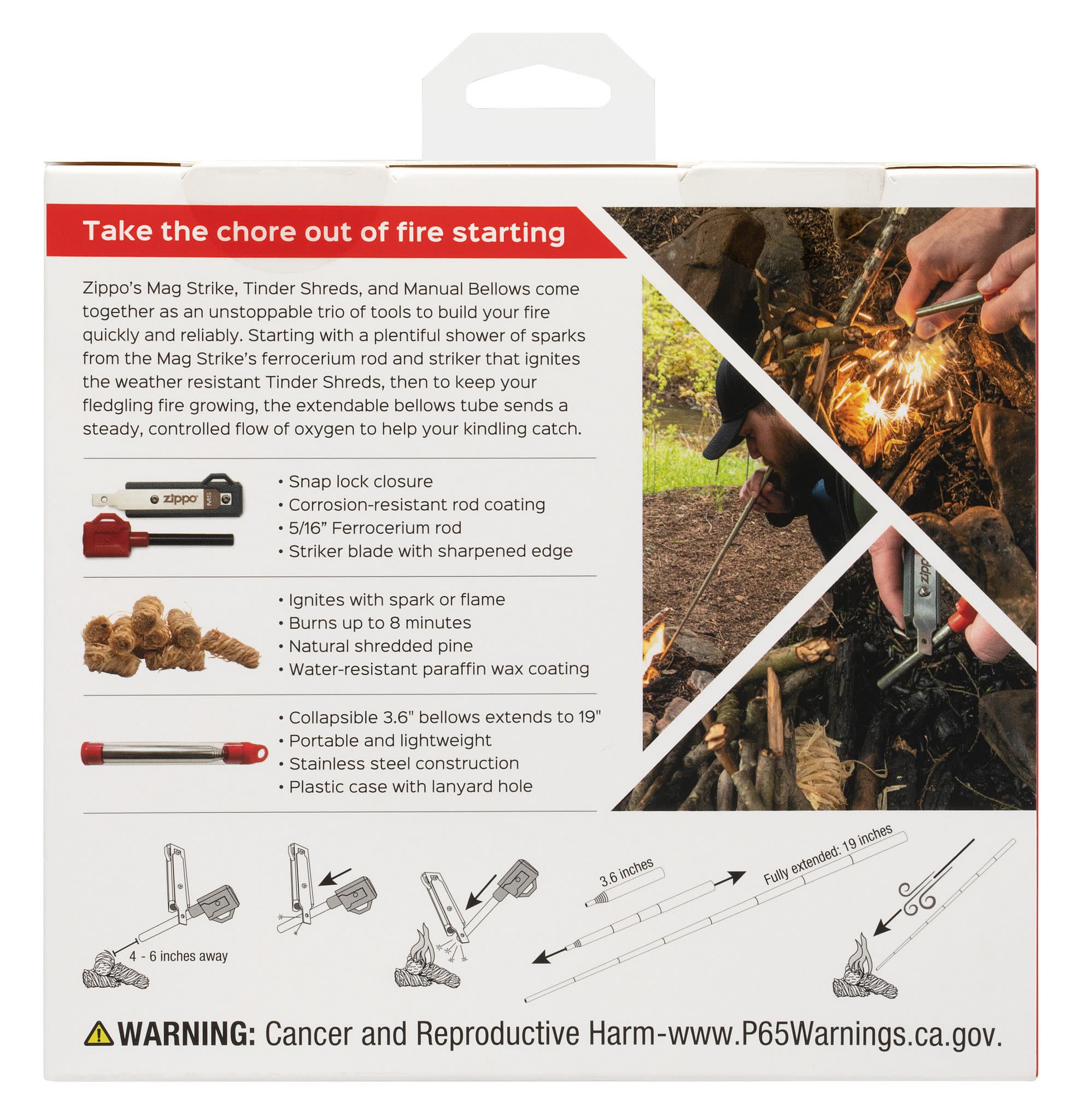 Best Fire Starter Combo Kit for Camping, Survival & Outdoor Adventures - Waterproof Fire Steel & Magnesium Flint Starter with Emergency Whistle