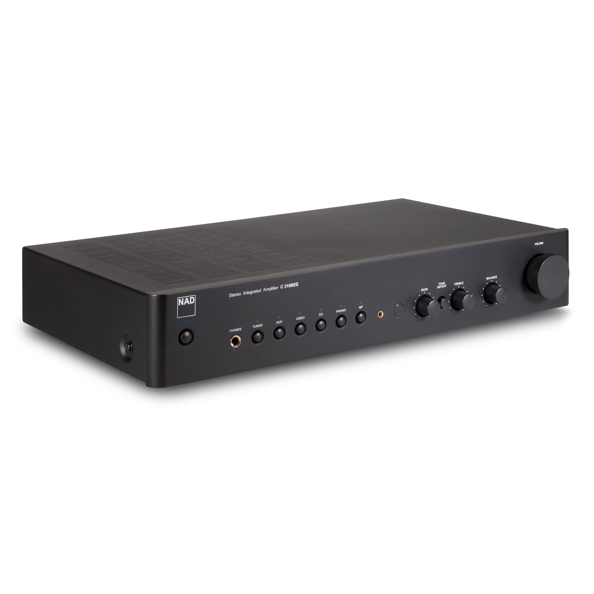 NAD C 316BEE V2 Integrated Stereo Amplifier - Hi-Fi Audio System for Home Theater, Music Listening & Audiophile Setup