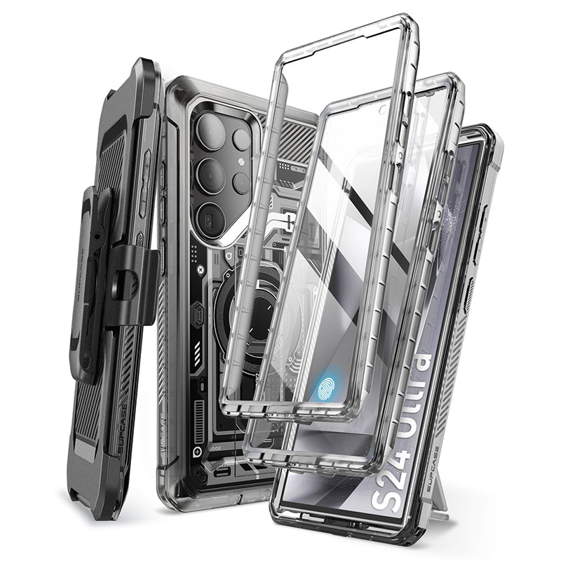 Samsung Galaxy S24 Ultra Unicorn Beetle PRO Rugged Case - Frost Black Protective Cover | Shockproof, Drop Proof & Scratch Resistant | Perfect for Outdoor Adventures, Construction Work & Extreme Sports
