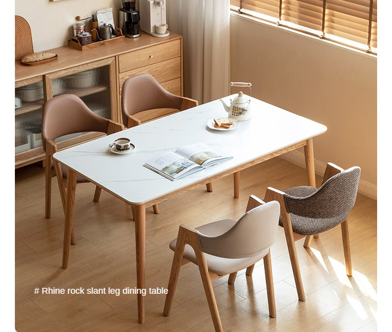 Premium 2-Piece Solid Wood Chair Set - Black Walnut, Ash & Oak with Soft Fabric/Leather Back Support | Modern Dining Room & Living Room Furniture for Home Decor