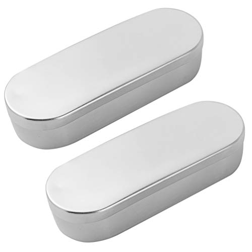 Baluue 5ML Stainless Steel Medical Box - Sterilizing Tray for Medical Tools & First Aid Supplies - 2 Pack - Perfect for Hospitals, Clinics & Home First Aid Kits