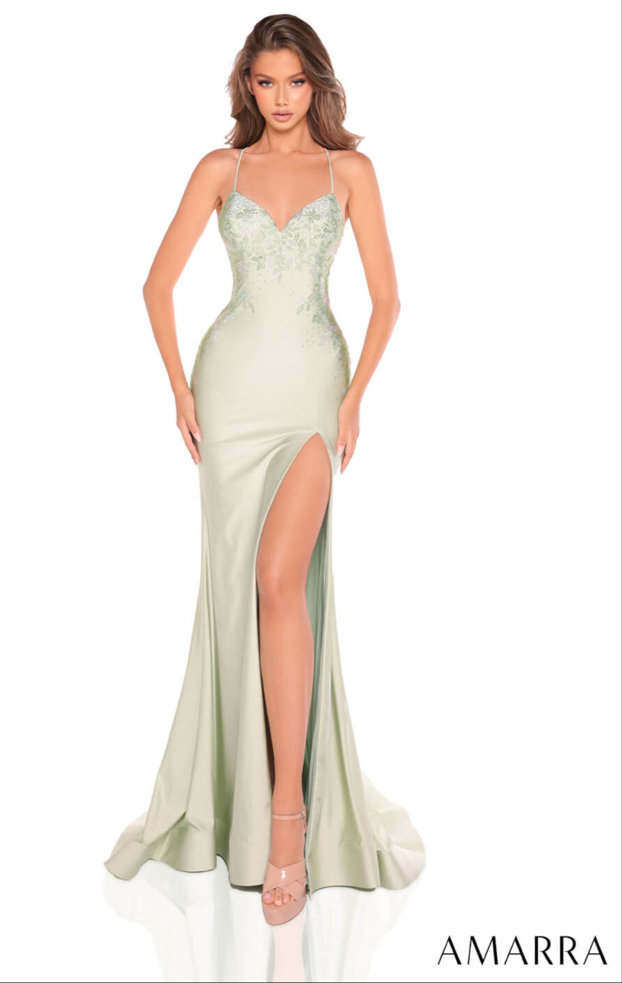 Amarra Women's Fitted Hot Stone Gown with V-Neckline - Elegant Spa & Massage Therapy Dress for Relaxation & Wellness Retreats