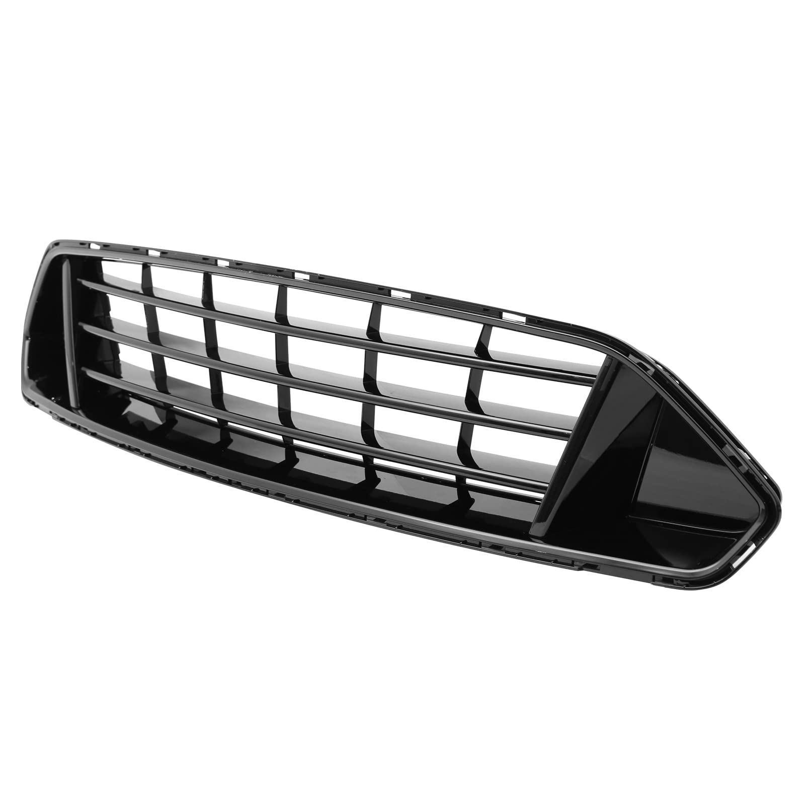 FREEMOTOR802 Front Upper Grille Gloss Black ABS Plastic Replacement for 2018-2023 Ford Mustang - Perfect for Car Upgrades & Customization