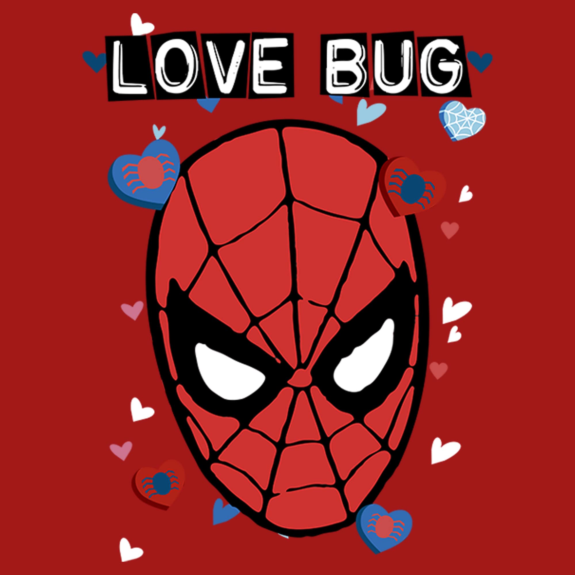 Marvel Spider-Man Love Bug Graphic T-Shirt for Kids | Junior's Superhero Tee | Perfect for Halloween, Cosplay & Everyday Wear