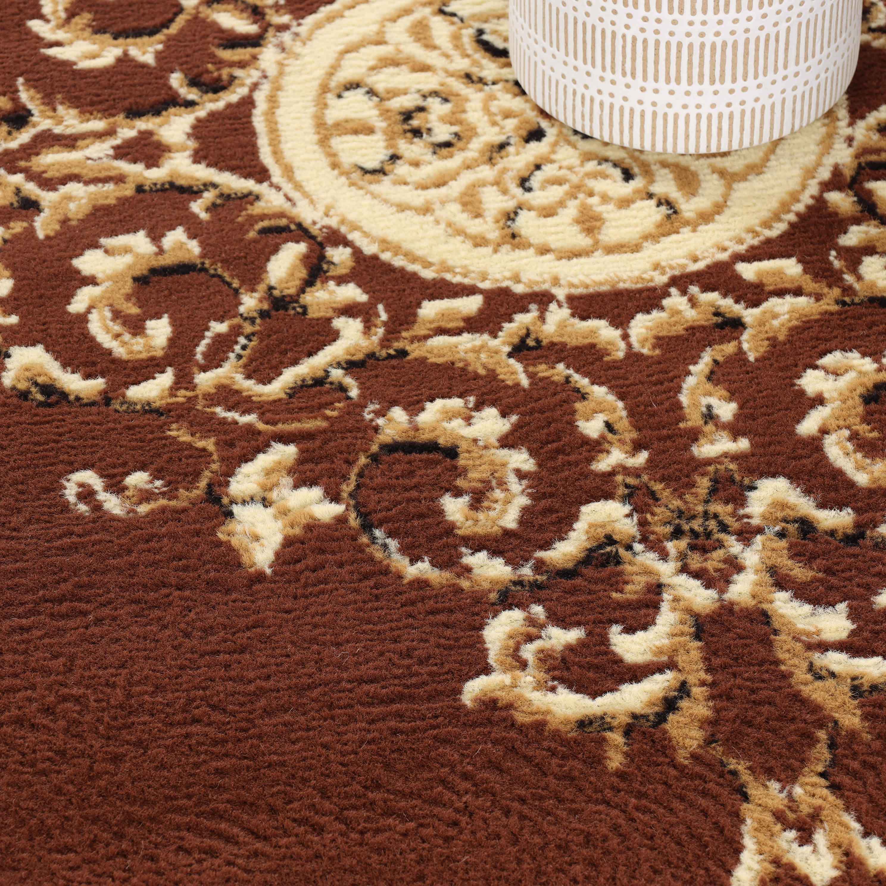 Large Medallion Modern Bohemian Indoor Area Rug or Runner - Perfect for Living Room, Bedroom & Boho Home Decor