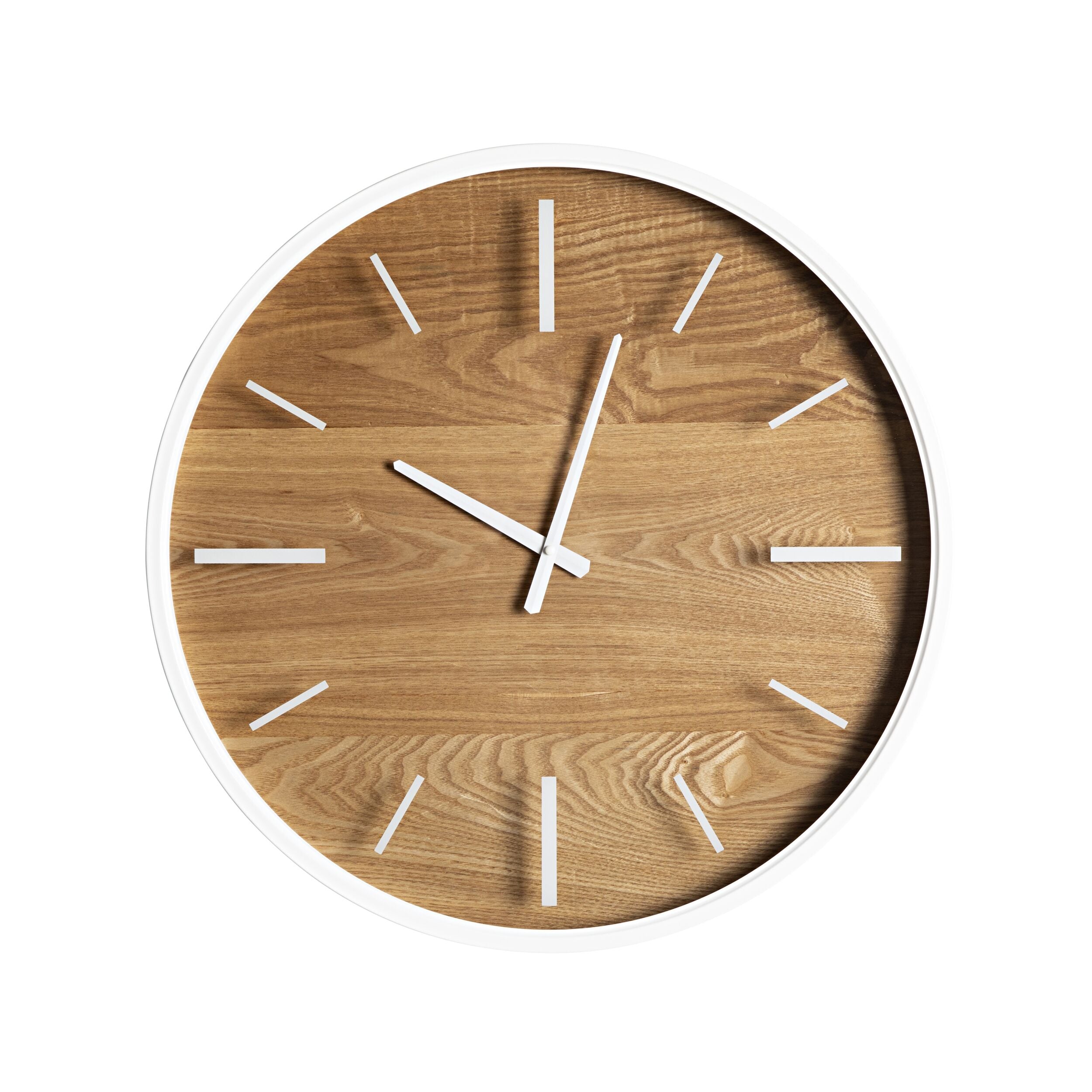 Beyond Time Grain Wall Clock - 60cm Large Modern Wooden Clock for Living Room, Bedroom, Office | Silent Non-Ticking Decorative Home & Office Wall Decor
