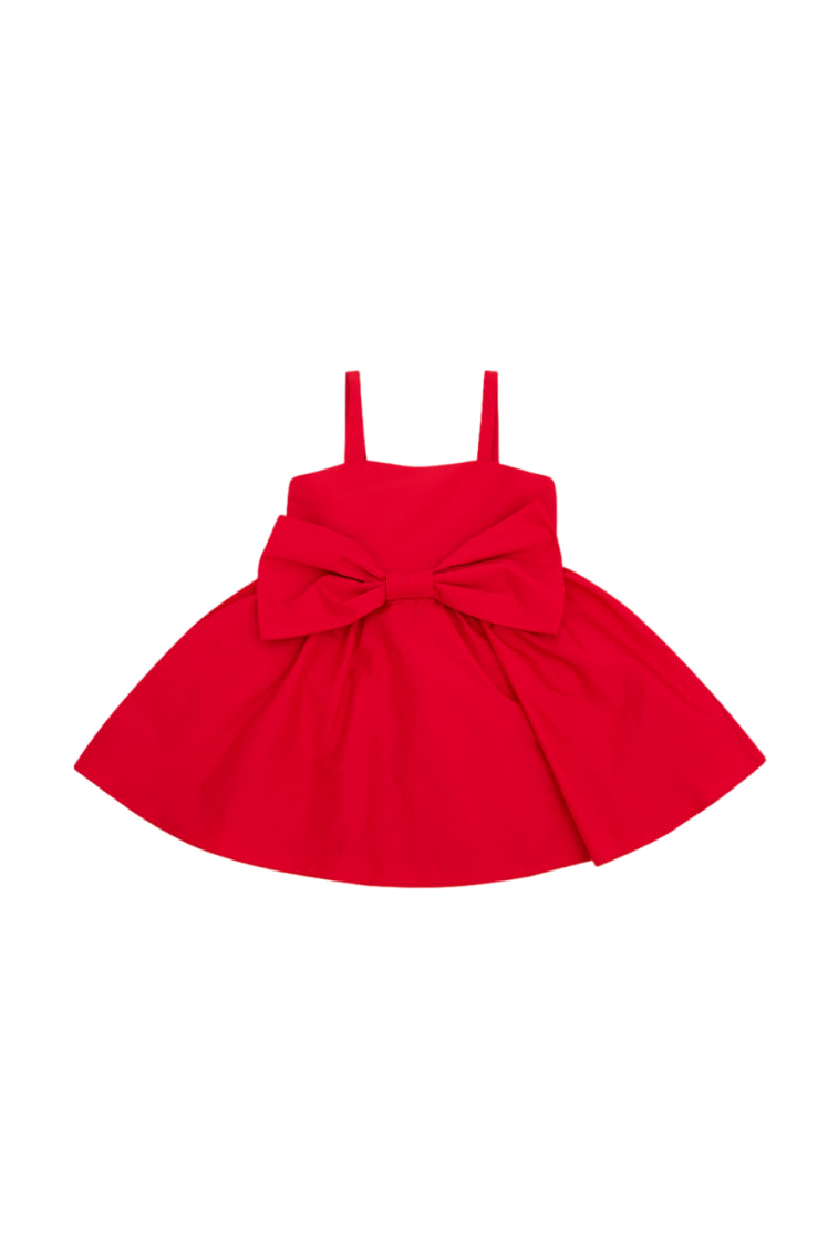 Alejandra Bow Mini Dress for Girls - Elegant Party & Special Occasion Outfit | Perfect for Birthday, Wedding & Holiday Events