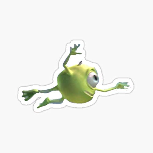 Flying Mike Wazowski Sticker - Waterproof & Fade Resistant Die-Cut Vinyl Decal - Perfect for Laptops, Cars, Water Bottles & DIY Crafts