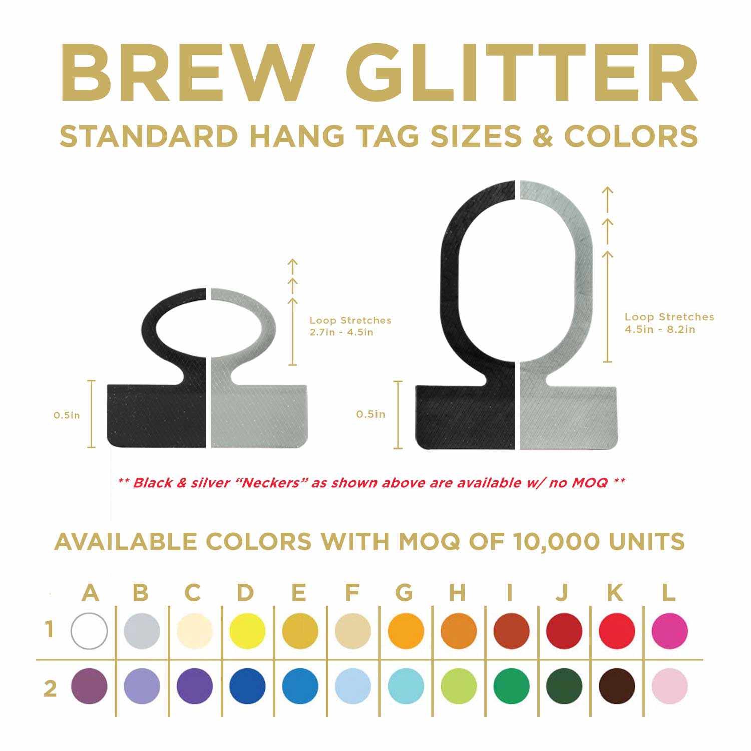 Black Brew Glitter® Necker - Bulk Wholesale Scarf for Women & Men | Perfect for Parties, Festivals, and Fashion Accessories