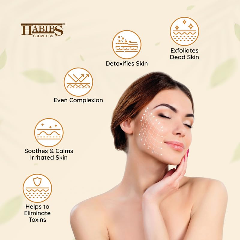 Habibs Bridal Ubtan Powder - Skin Brightening & Tan Removal with Multani Mitti, Almond, Turmeric & Rose Petals (600g) | Natural Glow for Weddings, Festivals & Daily Skincare