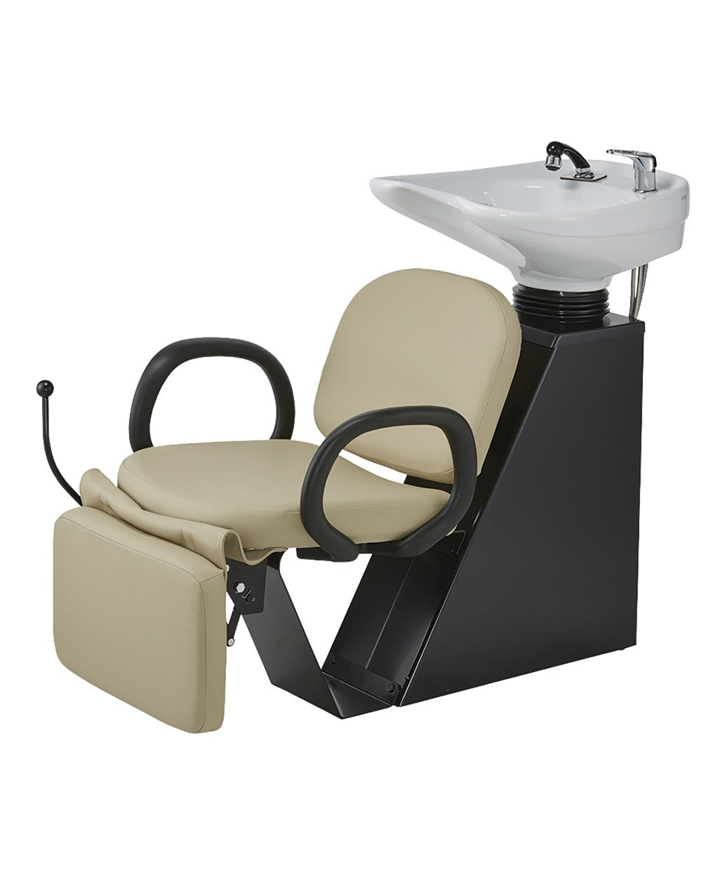 Loop Backwash with Legrest - Portable and Adjustable Shampoo Sink for Salon, Spa, and Home Hair Washing - Perfect for Hairdressers, Seniors, and Bedridden Patients