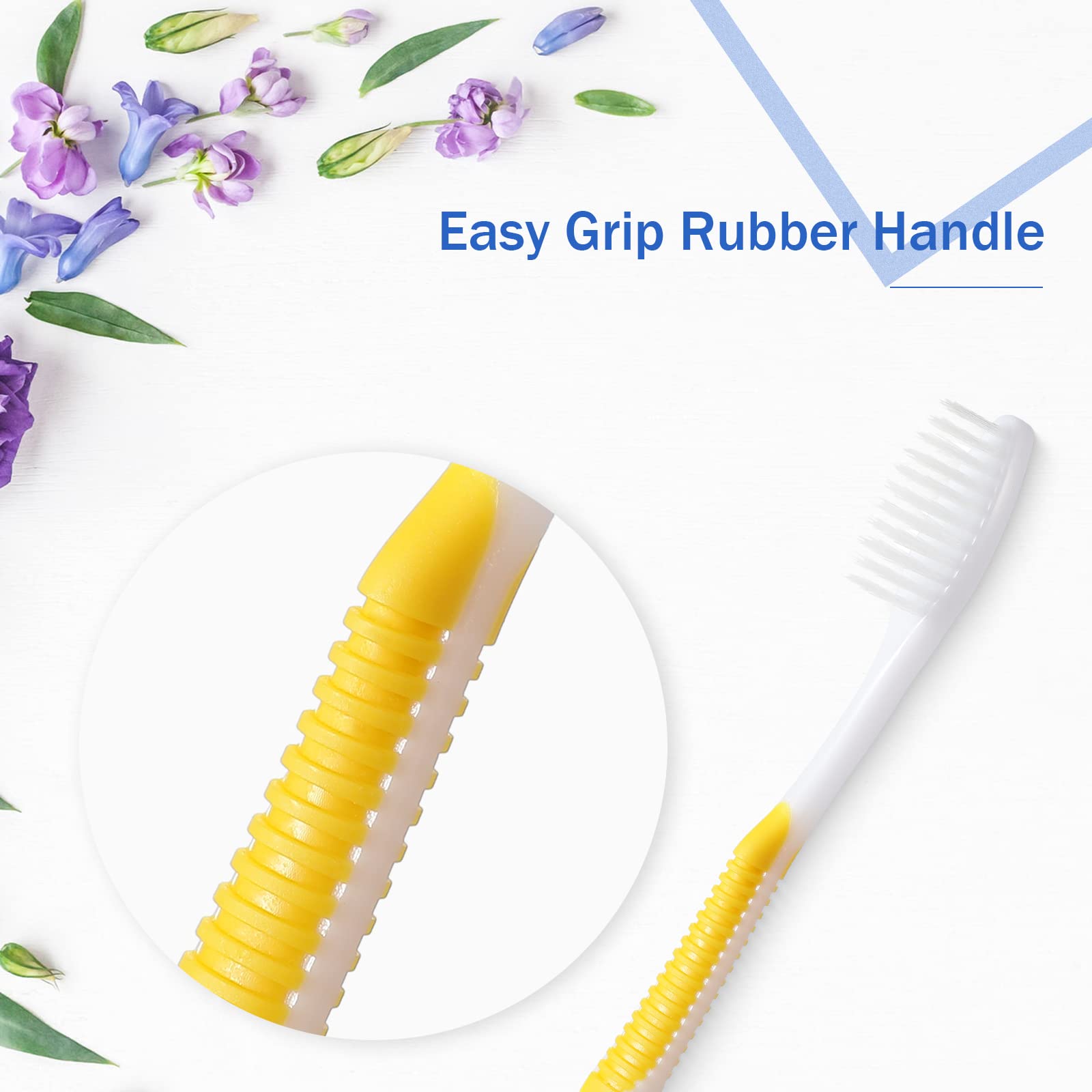 Honeydak 200 Count Disposable Toothbrushes - Individually Wrapped, Soft Bristle, Travel Size, Bulk Pack (Multicolor) for Hotels, Camping, Airplane & Emergency Kits | Eco-Friendly Oral Care Solution