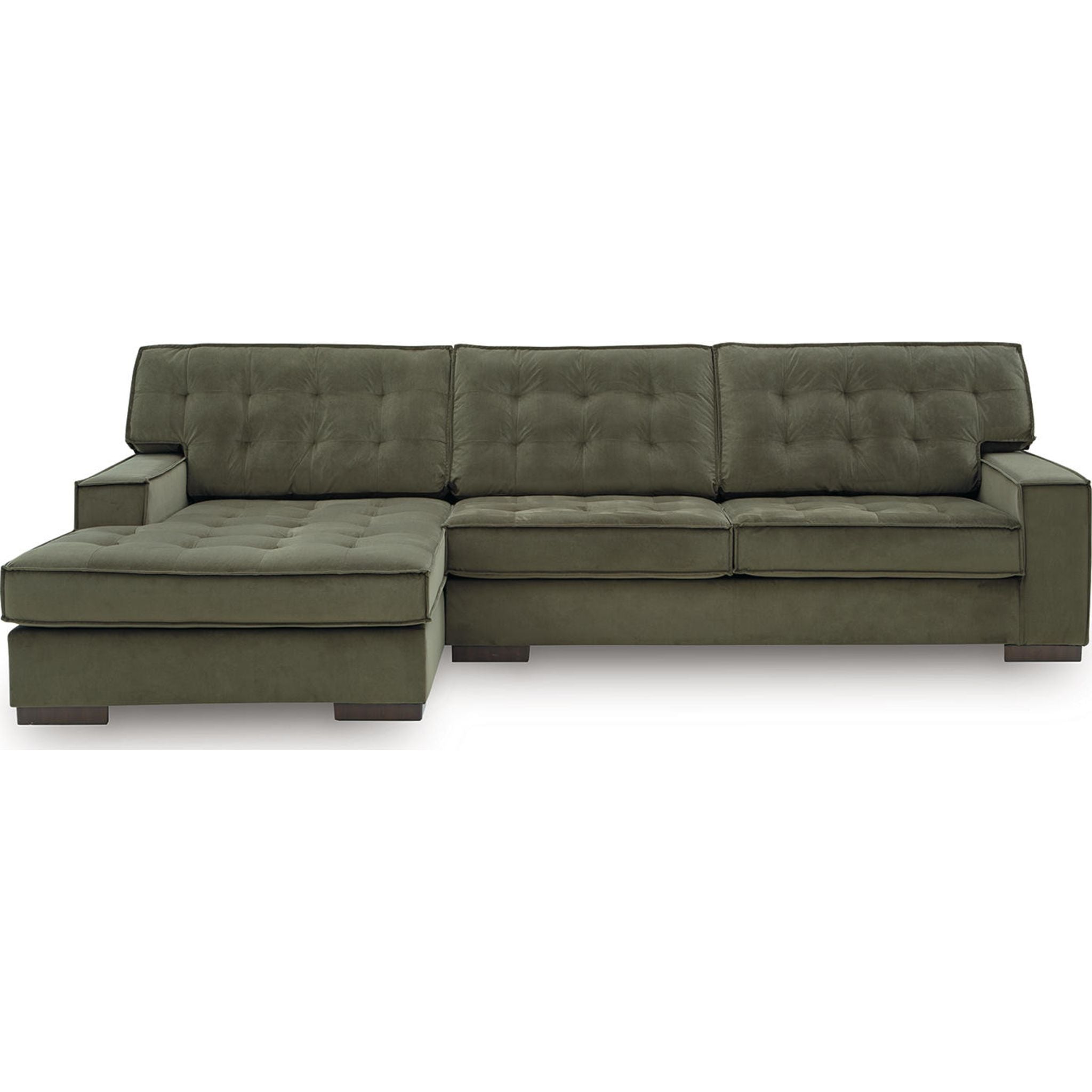 Chalcombe 2-Piece Sectional Sofa with Chaise Lounge - Modern L-Shaped Living Room Furniture for Small Spaces & Apartments