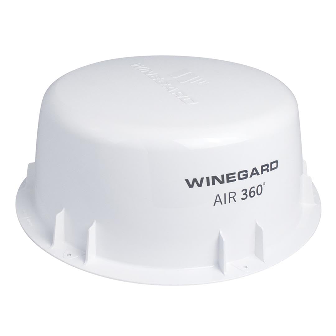 Winegard A3-2000 Air 360 Omnidirectional Outdoor TV Antenna - White | HD Digital Reception for Clear TV Channels | Perfect for RV, Camping & Home Use
