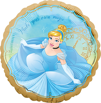 45cm Standard HX Cinderella Once Upon A Time Balloon - Perfect for Birthday Parties, Baby Showers & Disney Themed Events