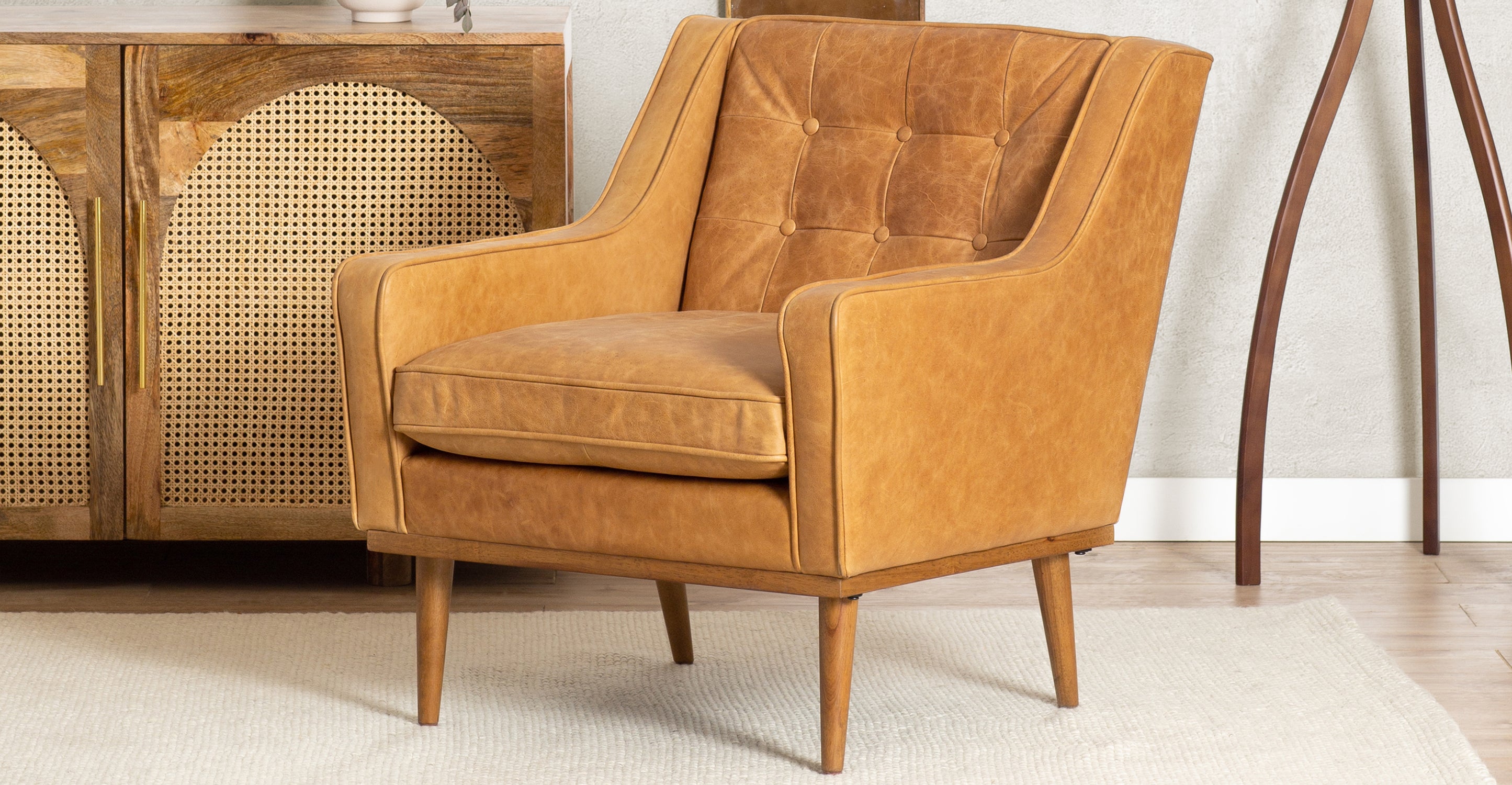 Gus Lounge Chair - Modern Comfortable Accent Chair for Living Room, Bedroom & Office - Perfect for Relaxing, Reading & Lounging
