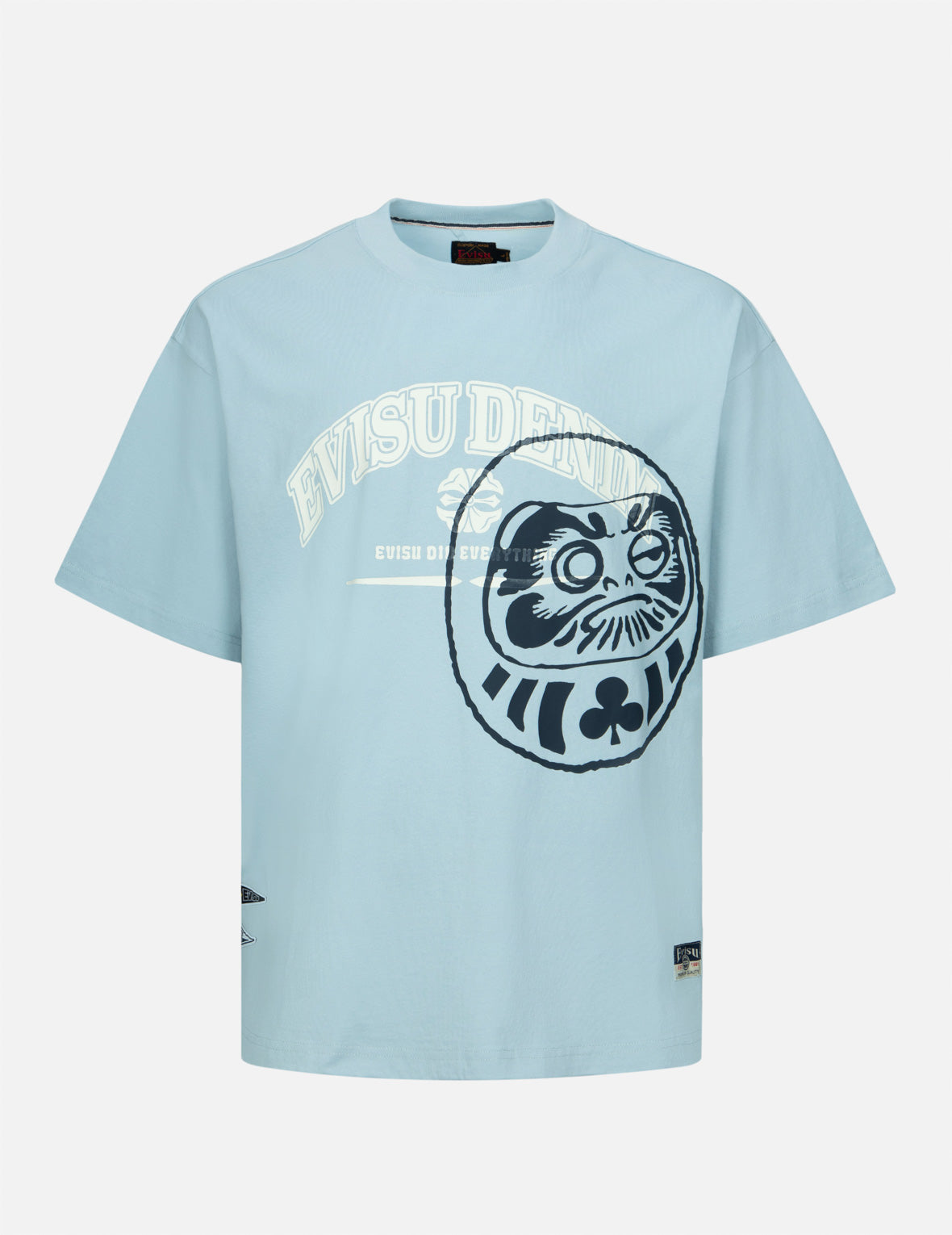 Logo & Gaming Daruma Print Relax Fit T-Shirt - Comfortable Casual Wear for Gaming & Everyday Use