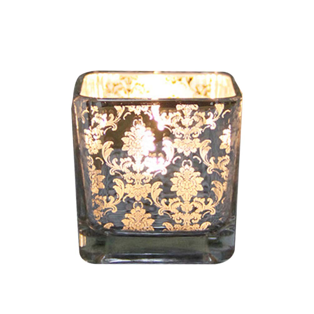 Uonlytech Glass Candle Holders - Elegant Candlesticks & Candle Light Holders for Home Decor, Wedding Centerpieces, and Romantic Dinner Settings