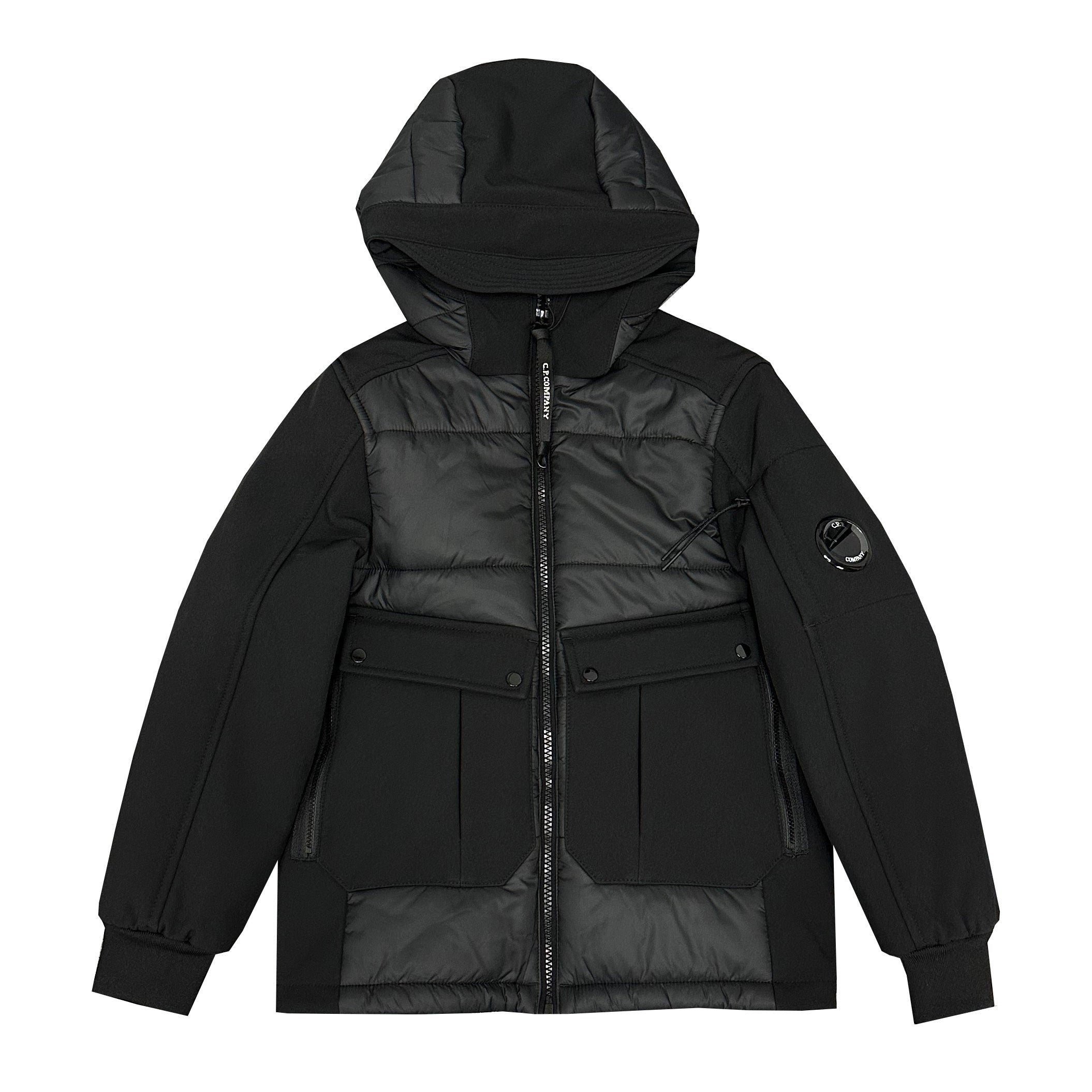 Kids CP Company Shell R Lens Jacket - Waterproof Windbreaker for Boys & Girls - Outdoor Play, Hiking & School Activities