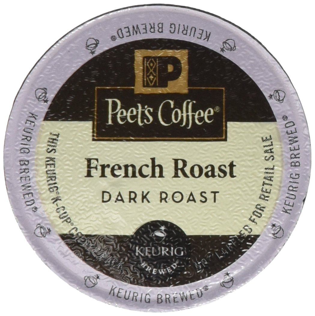 Peet's French Roast Coffee Pods - 120 Single Serve K-Cups for Keurig Brewers | Bold & Rich Dark Roast Coffee | Perfect for Home, Office or Gifting