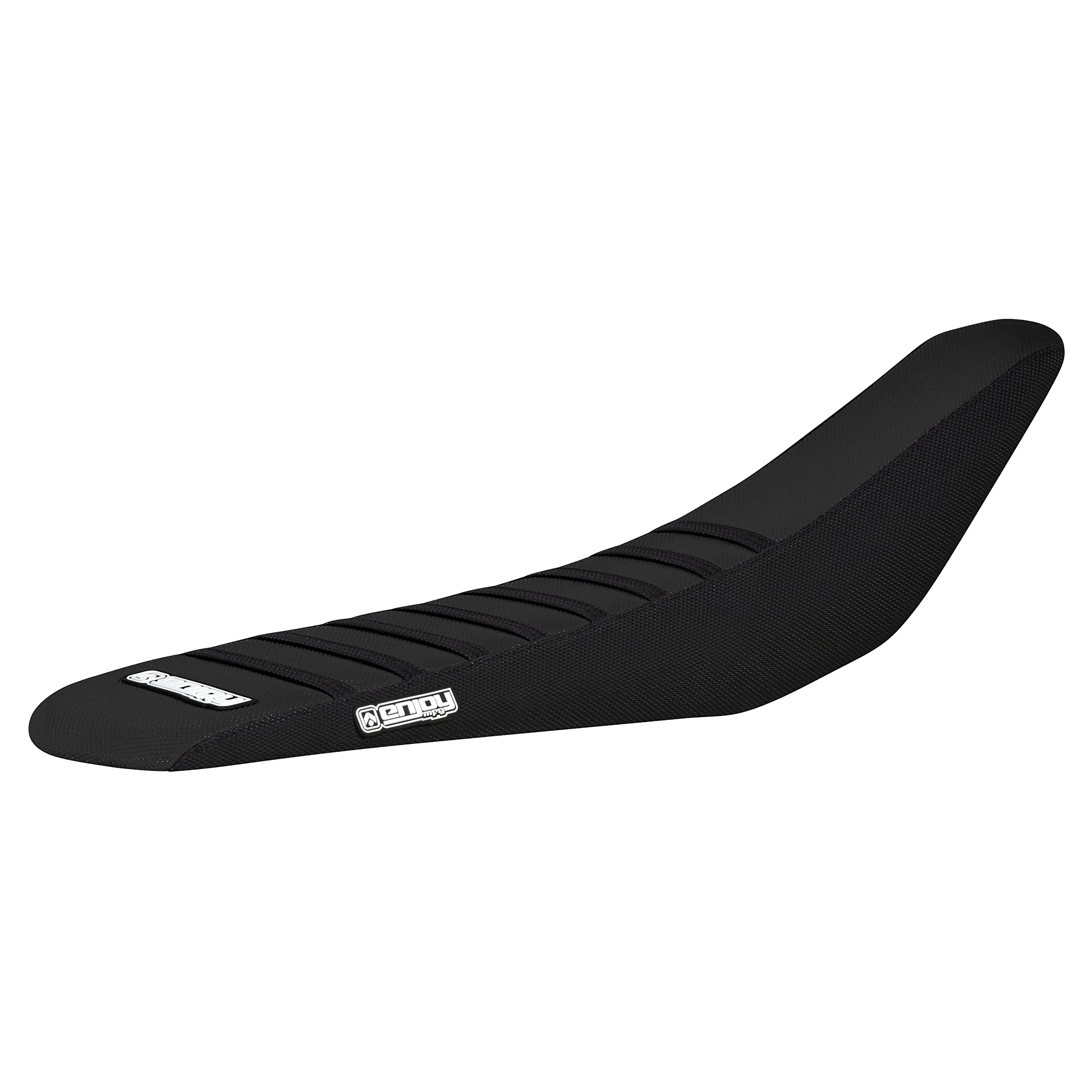 Enjoy Mfg All Black Seat Cover with Black Ribs for Sur-Ron Ultra Bee Dirt Bike - Perfect Fit Replacement Accessory for Off-Road Riding & Trail Adventures
