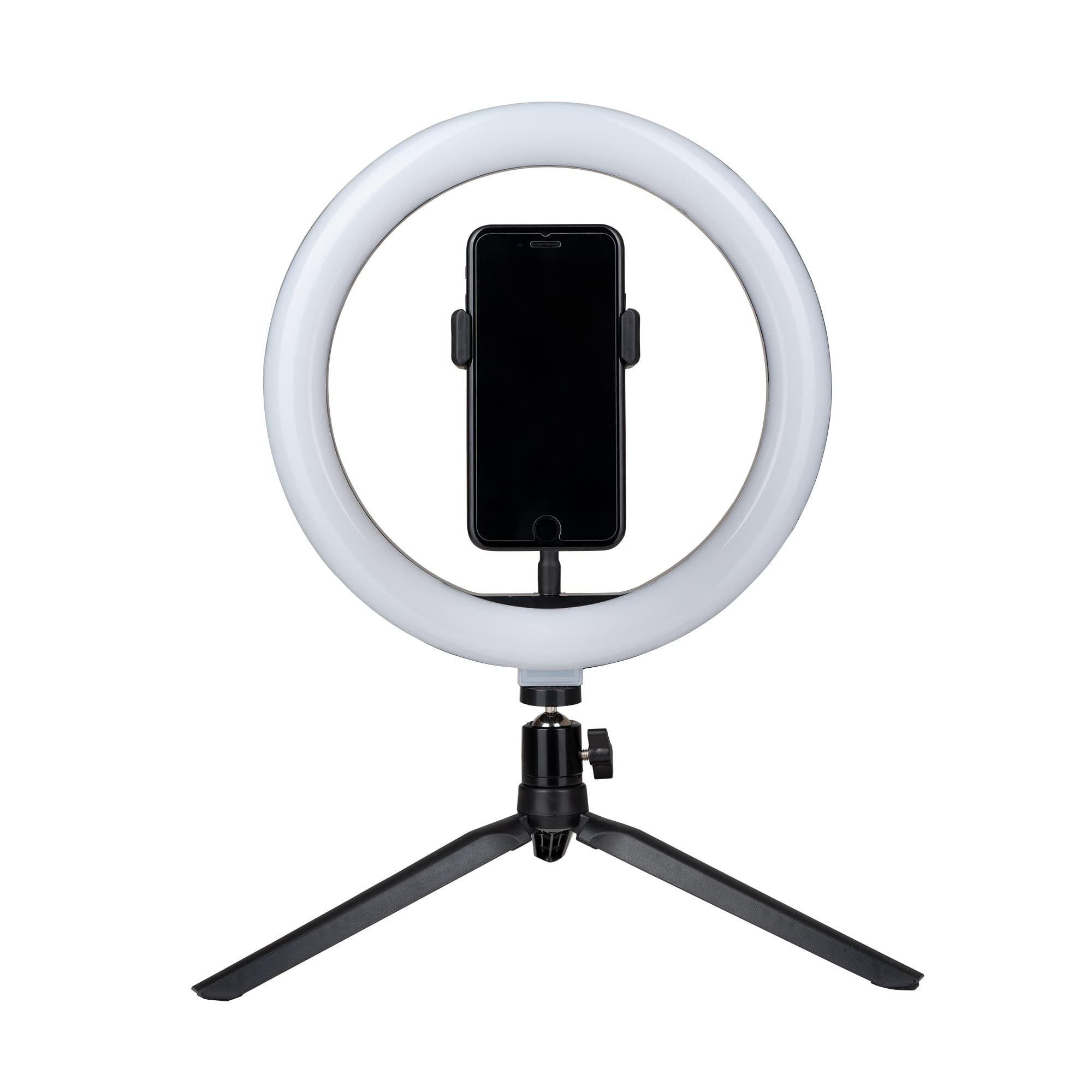 10 Inch LED Ring Light with Tripod Stand & Phone Holder - USB Dimmable Beauty Vlogging Light for YouTube, TikTok, Instagram - Perfect for Makeup, Live Streaming & Video Calls