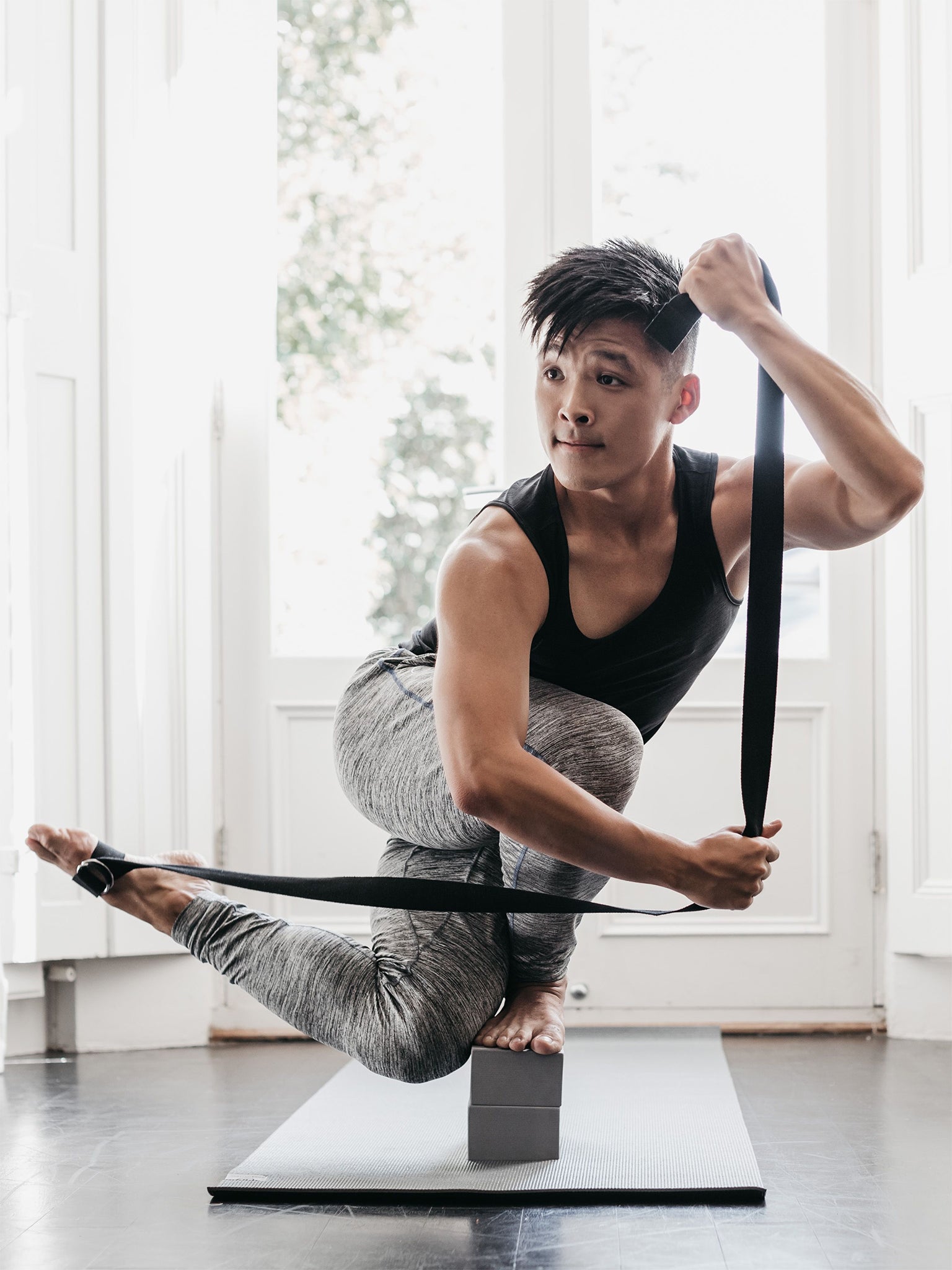 Organic Cotton D-Ring Yoga Belt for Stretching & Flexibility | Premium Yoga Accessory for Home & Studio Practice | Eco-Friendly & Comfortable