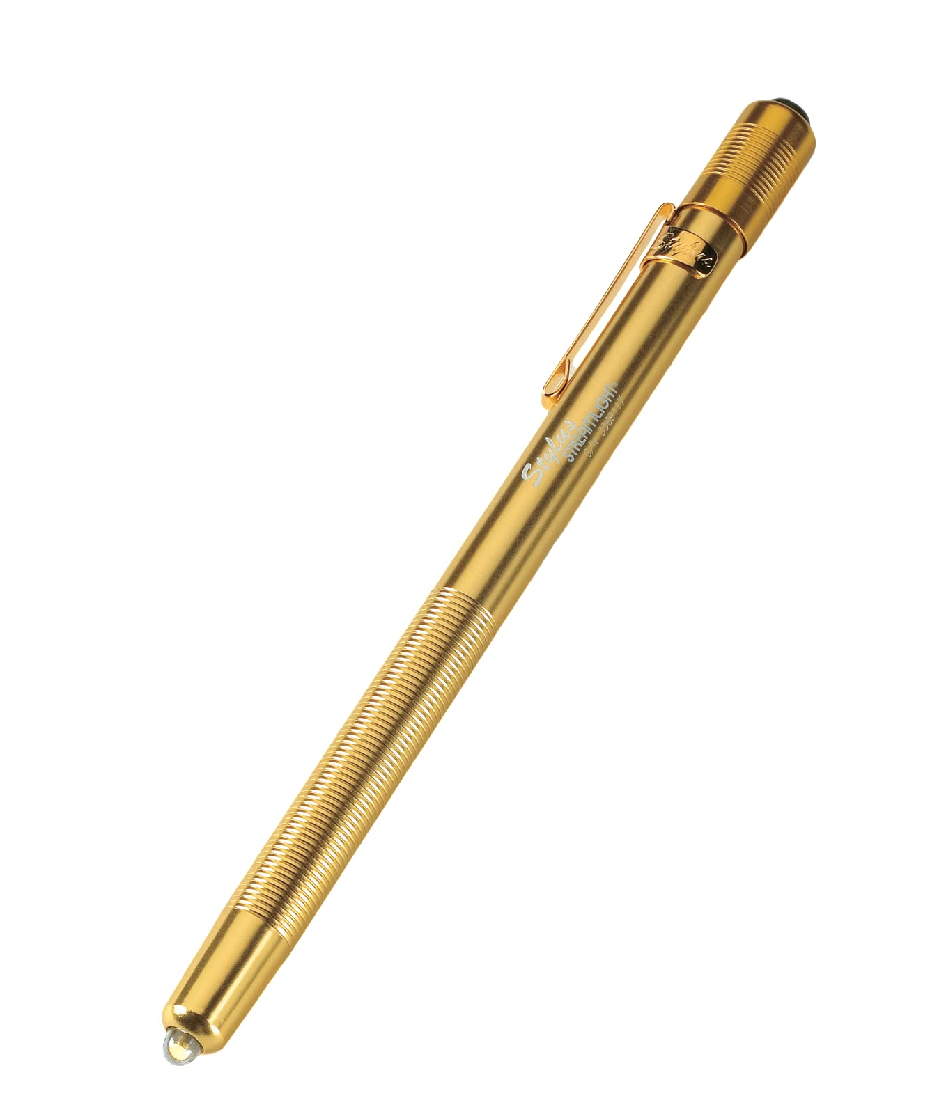 Streamlight 65024 Stylus 11-Lumen LED Pen Light with 3 AAAA Batteries - Gold Pocket Flashlight for Mechanics, Electricians & Emergency Use