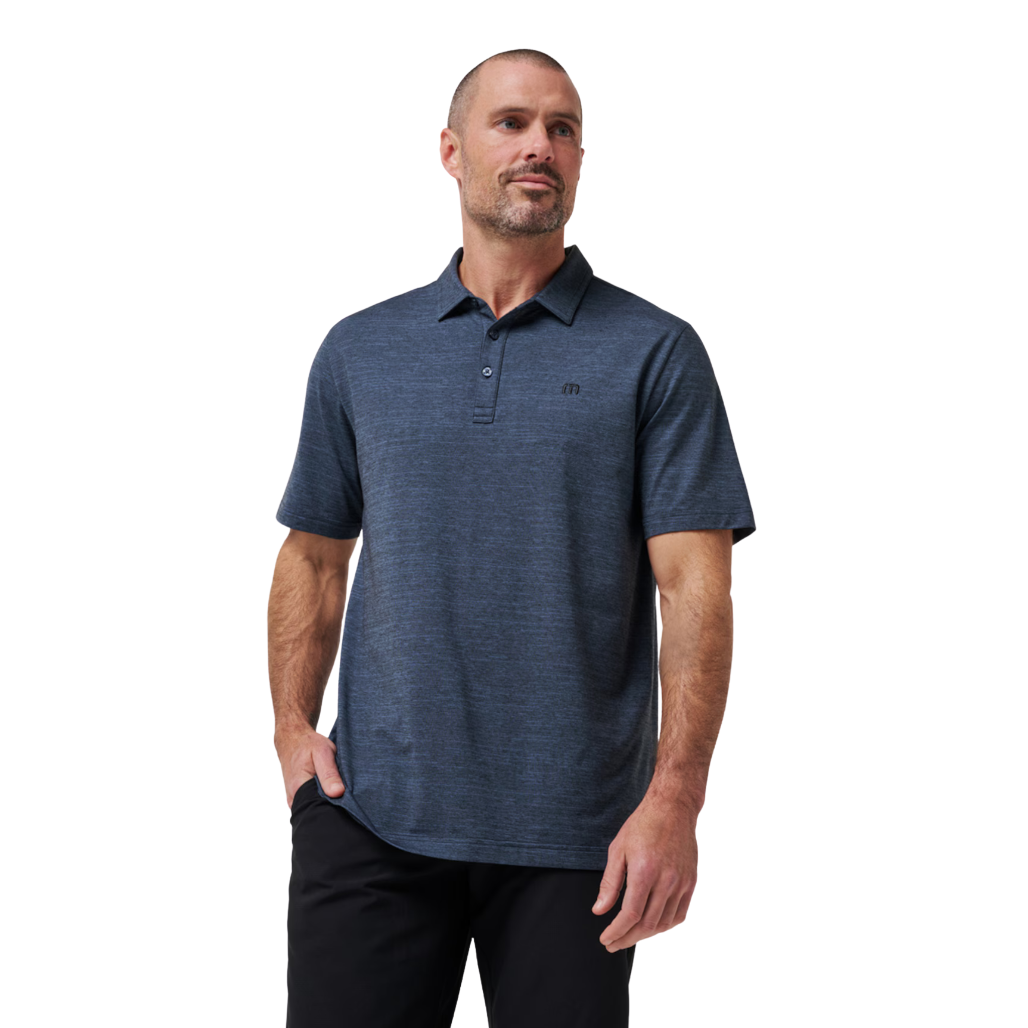 TravisMathew The Heater Men's Performance Polo Shirt - Moisture-Wicking & Breathable for Golf, Tennis & Casual Wear