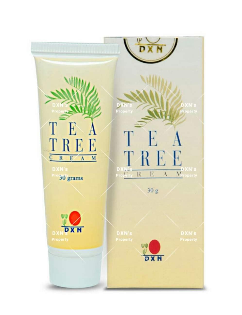 DXN Tea Tree Cream 30ml (12 Pack) - Natural Acne Treatment, Skin Care for Face & Body - Perfect for Daily Use, Travel & On-the-Go Skincare Routine
