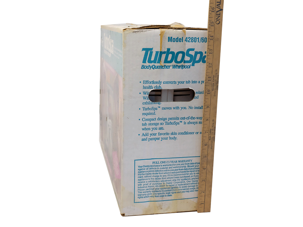 Dazey TurboSpa Body Quencher Whirlpool 42801/6000 Massage Bathtub - Brand New in Box - Perfect for Home Spa Relaxation & Muscle Relief