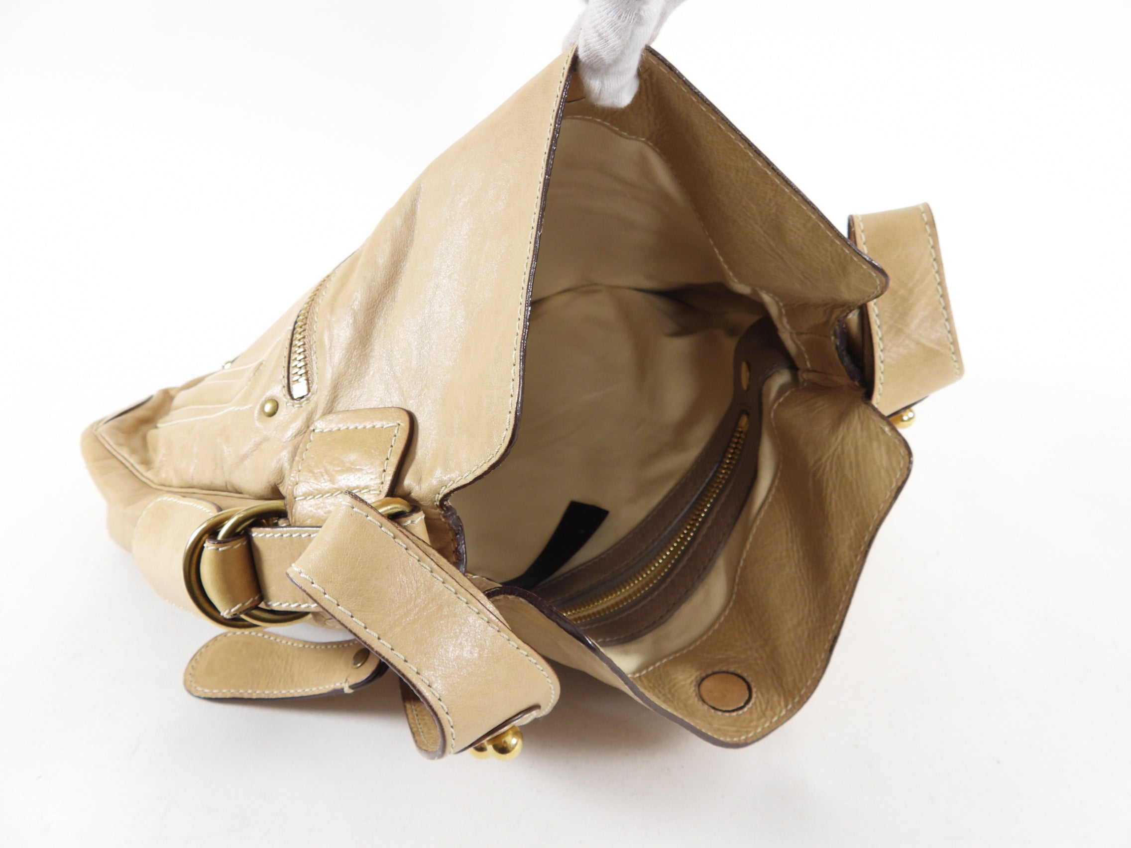 Chloe Light Beige Leather Crossbody Bag for Women | Fashion Shoulder Purse | Perfect for Work, Travel & Everyday Use