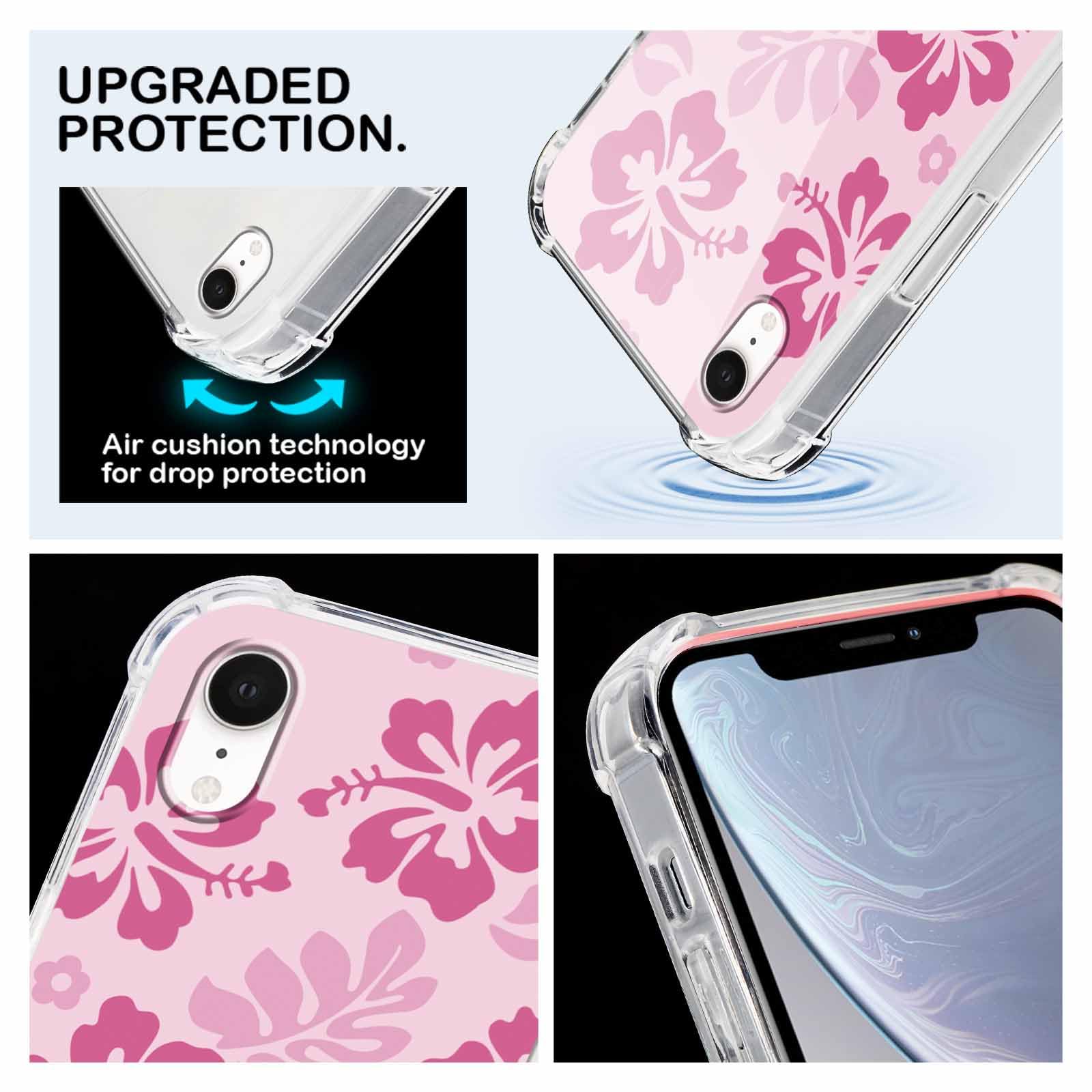 2 Pack Clear Floral Phone Case for iPhone 7 Plus / 8 Plus 5.5 Inch - Preppy Flower Pattern Protective Slim Shockproof Cover for Women & Girls | Perfect for Everyday Use, Work, School & Travel