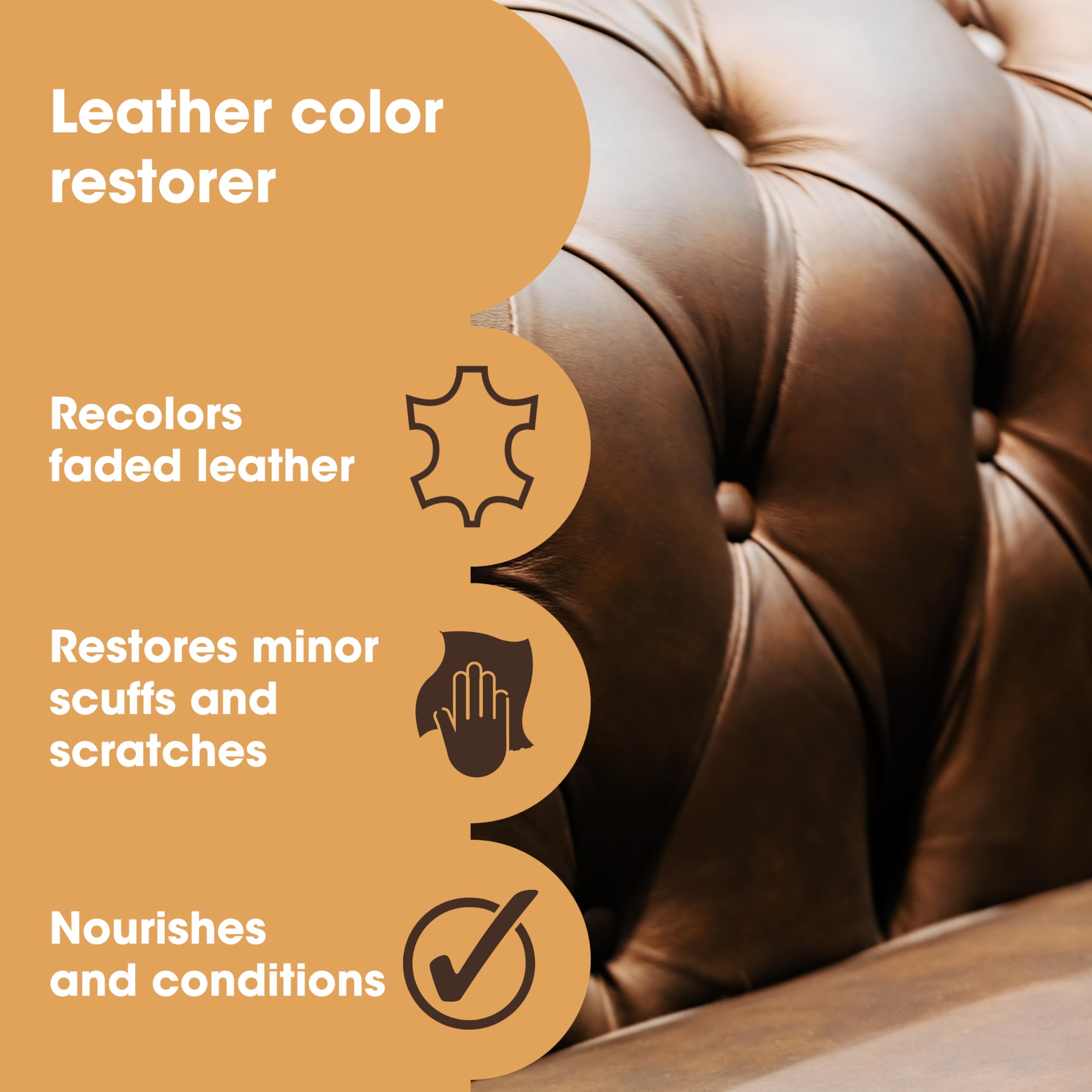 Furniture Clinic Leather Recoloring Balm - Maroon Leather Dye for Furniture, Couches & Car Seats Repair - Restore Scratched, Faded & Damaged Leather - Perfect for Sofas, Jackets & Handbags