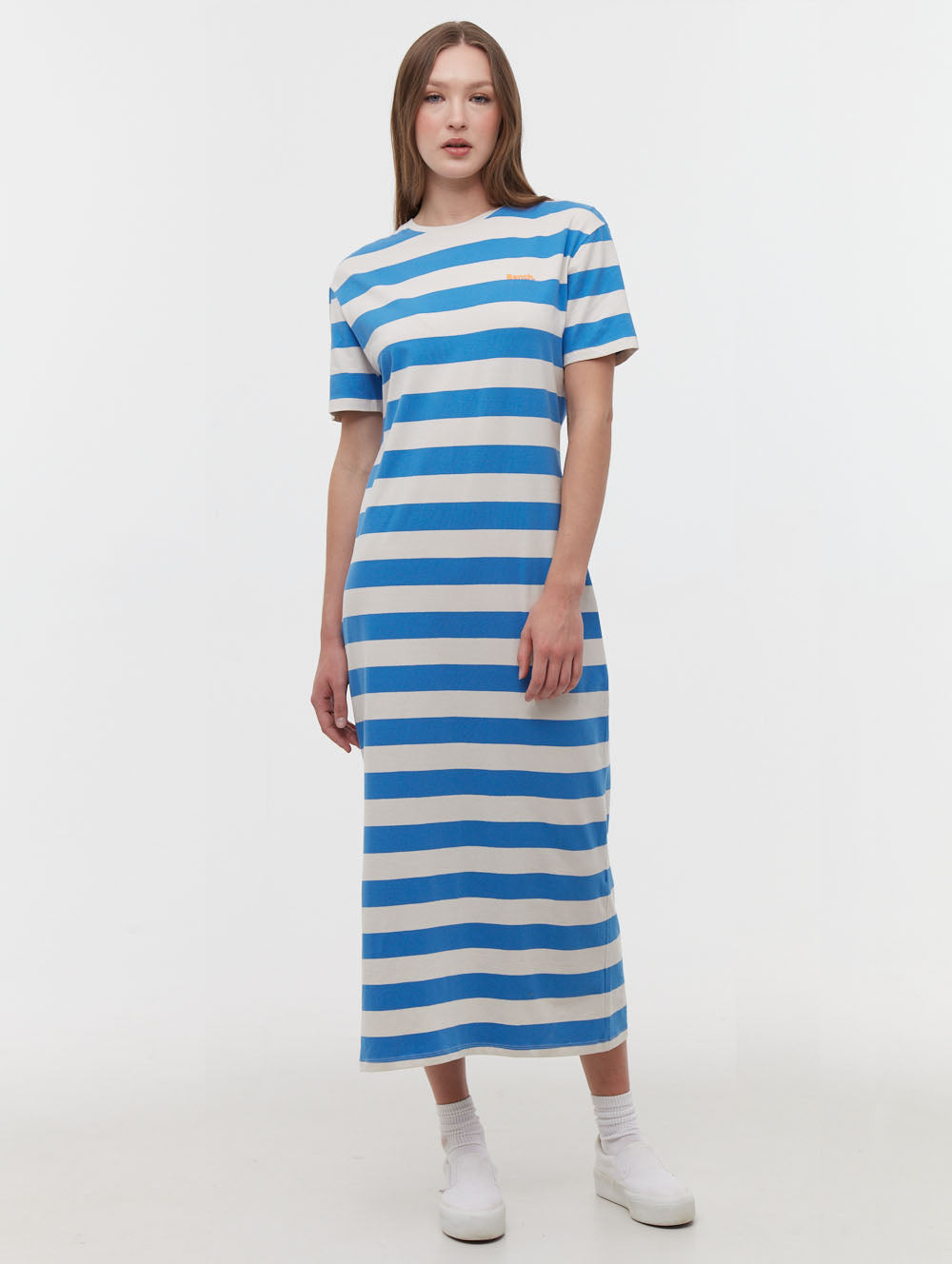 Marri Striped T-Shirt Maxi Dress for Women - Casual Long Sleeve Flowy Summer Dress - Perfect for Beach, Vacation & Everyday Wear