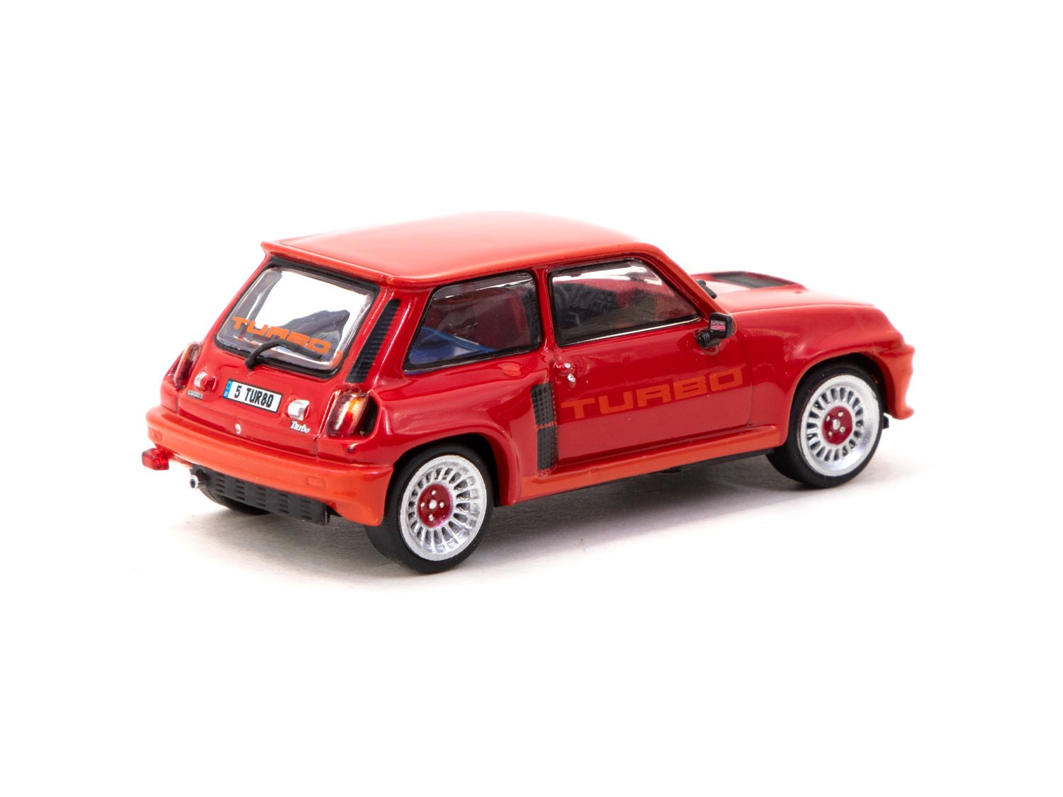 Tarmac Works 1/64 Scale Renault 5 Turbo Diecast Model Car - Red Collectible Toy Vehicle for Display & Racing | Perfect for Collectors, Kids Play & Car Enthusiasts