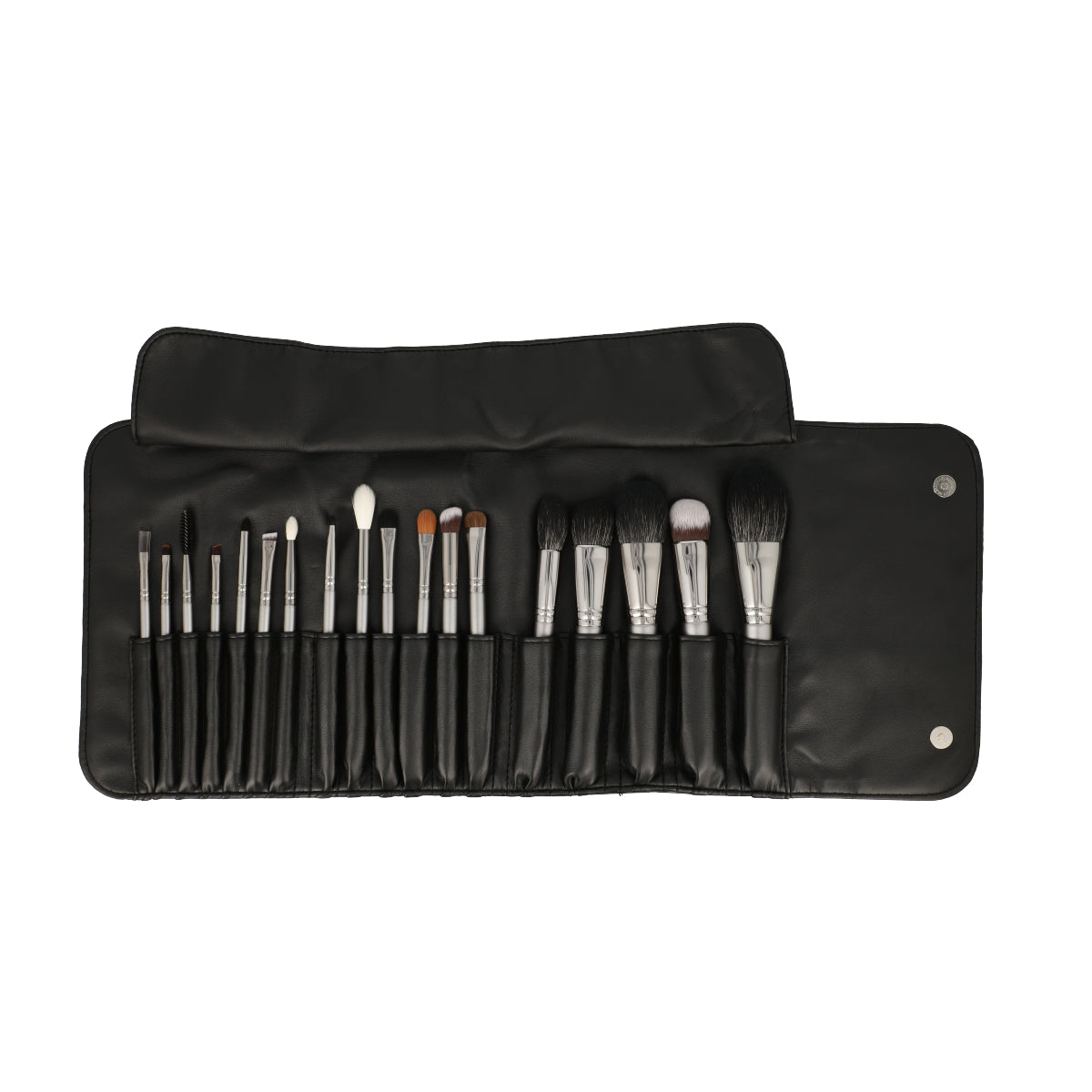 Magician Series Galaxy Silver Brush Kit - 18 Piece Professional Makeup Brush Set for Eyeshadow, Blending & Contouring | Perfect for Makeup Artists & Beginners