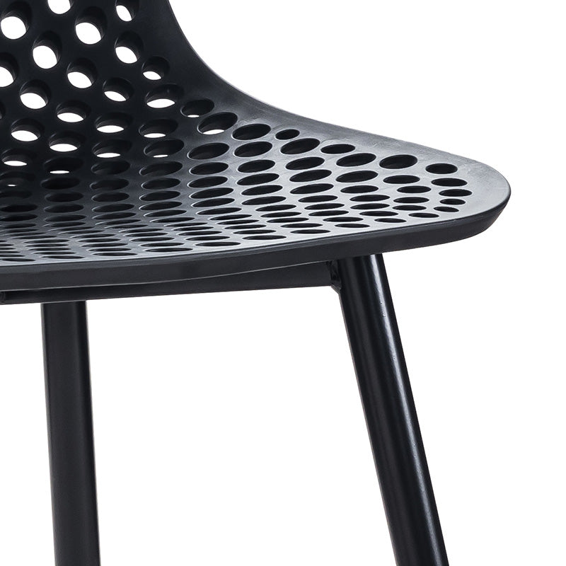 Stylish GEOFFREY Modern Dining Chair in Black - Perfect for Kitchen, Dining Room & Home Office Furniture
