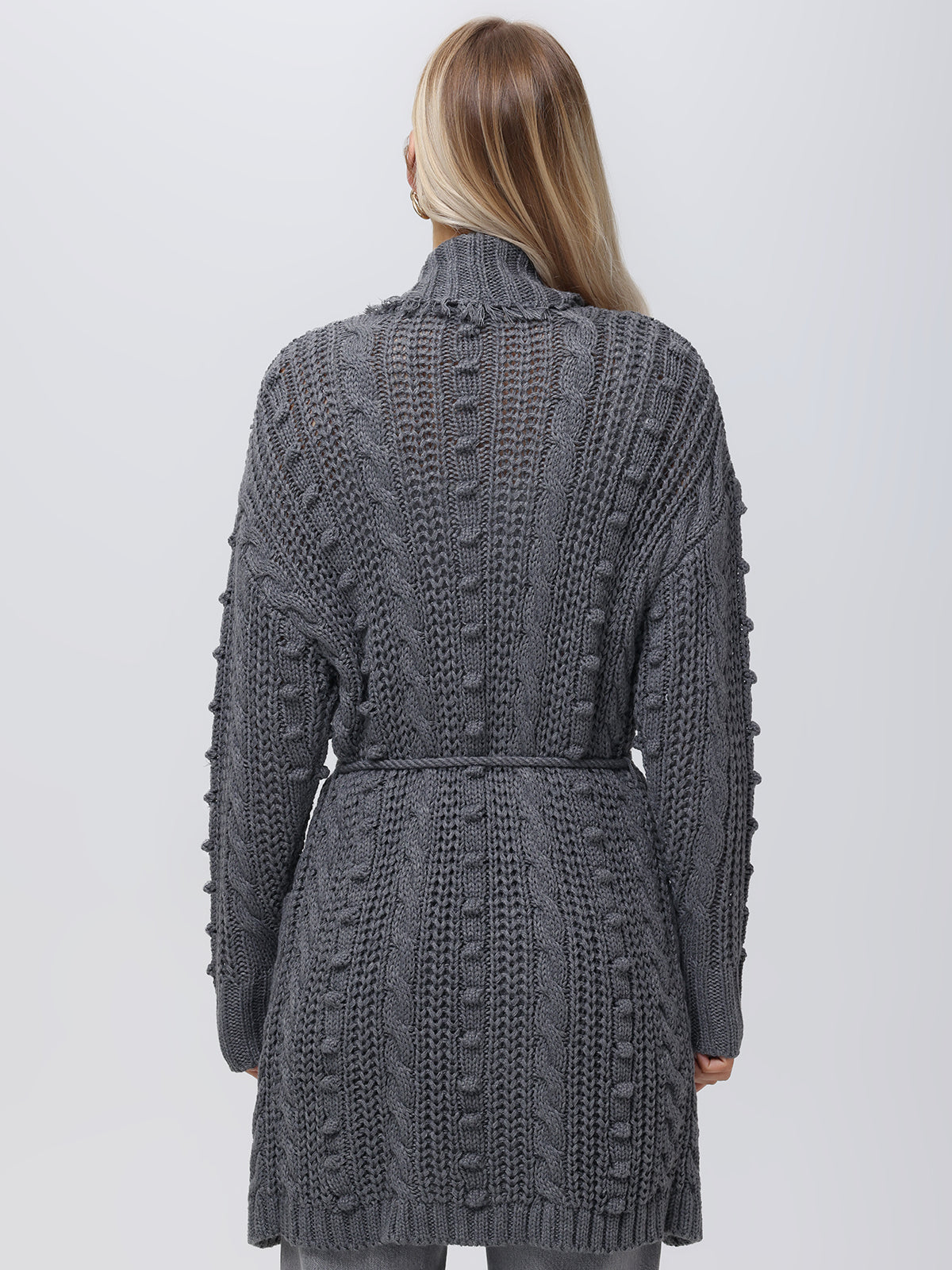 Penelope Women's Long Cable Knit Wrap Cardigan Sweater - Cozy Fall & Winter Layering for Office, Casual Outfits, and Date Nights
