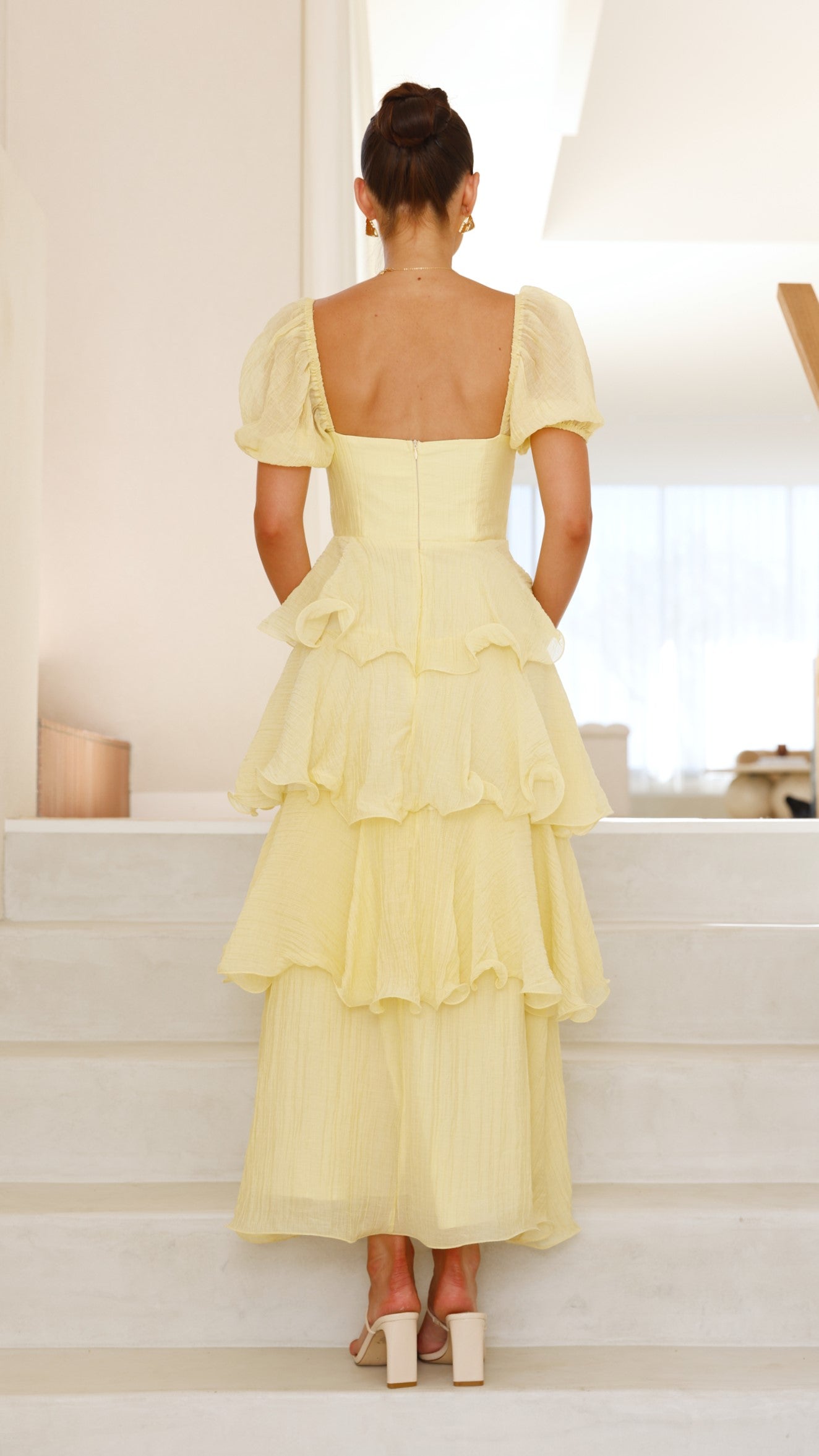 Lanelle Maxi Dress for Women - Flowy Summer Yellow Long Dress - Perfect for Beach, Vacation & Casual Outings