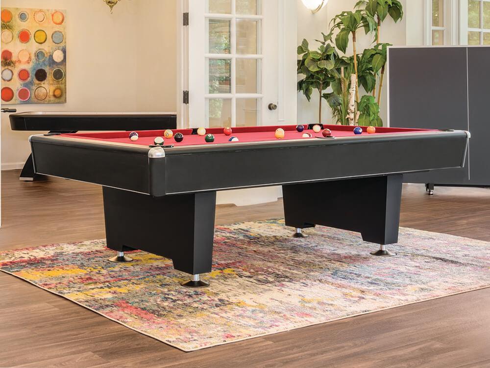 Premium Presidential Black Diamond Pool Table - Professional 8-Foot Billiard Table for Home Game Rooms & Bars | Perfect for Parties, Recreation & Competitive Play